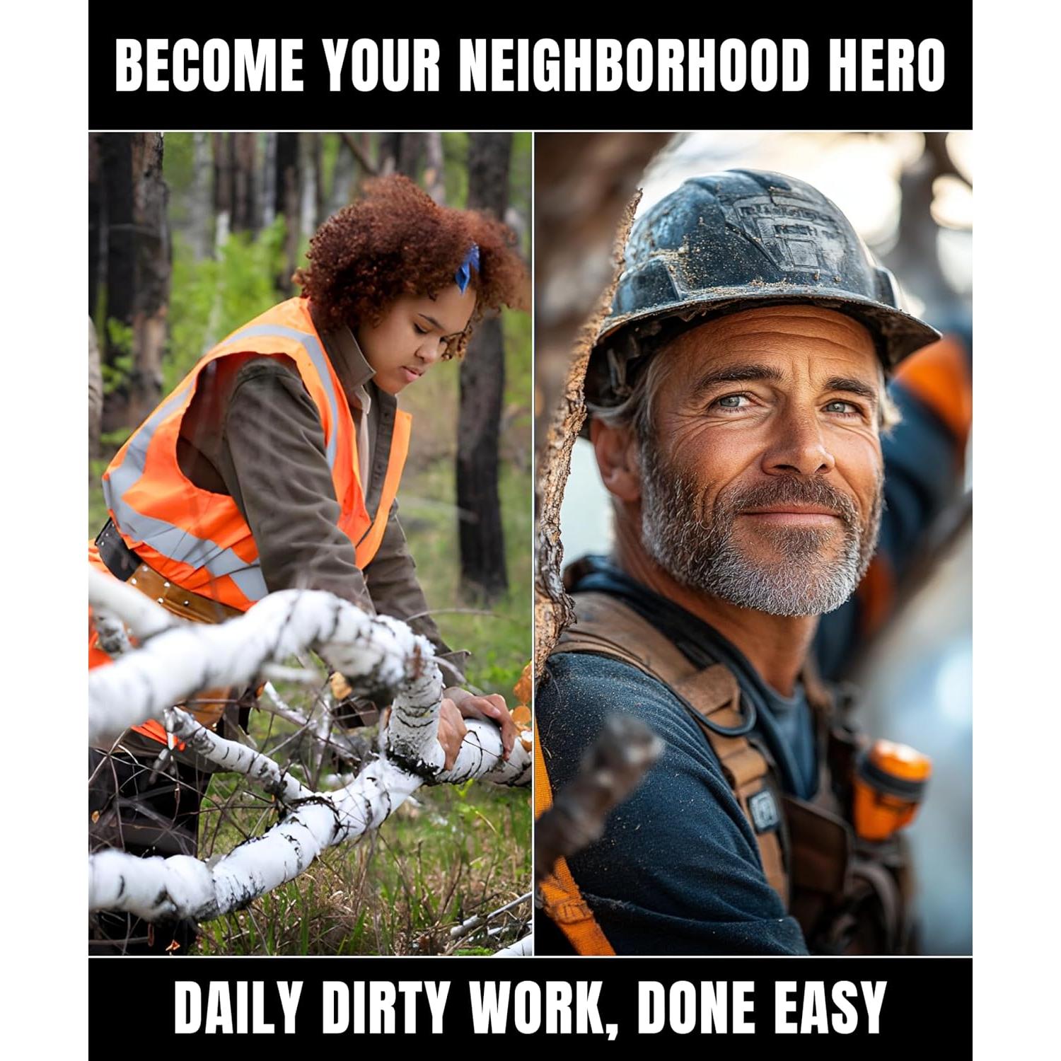 Motosierra Manual CAMPNDOOR 134,6 cm para Poda y Jardín