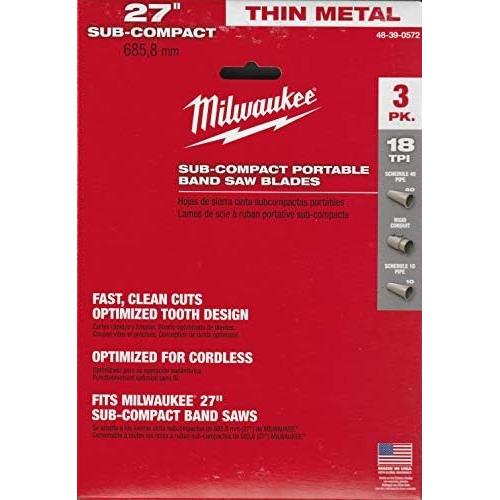 Hoja de sierra Milwaukee 48-39-0572 18 TPI para metal