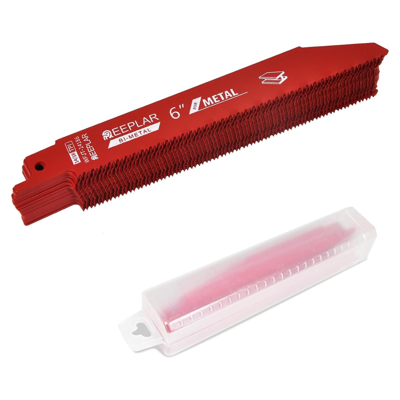 Paquete de 25 Hojas de Sierra Recíproca REEPLAR 15,24 cm 14/18 TPI