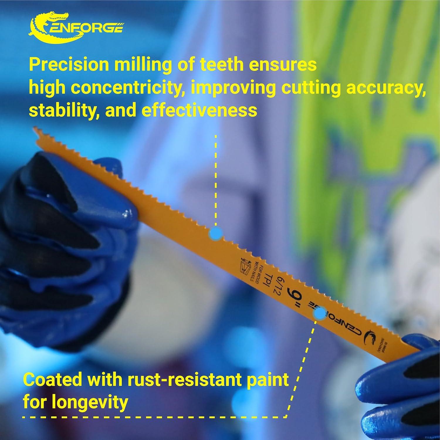 Cuchillas de Sierra Recíproca Cenforge 25 Piezas 22,86 cm