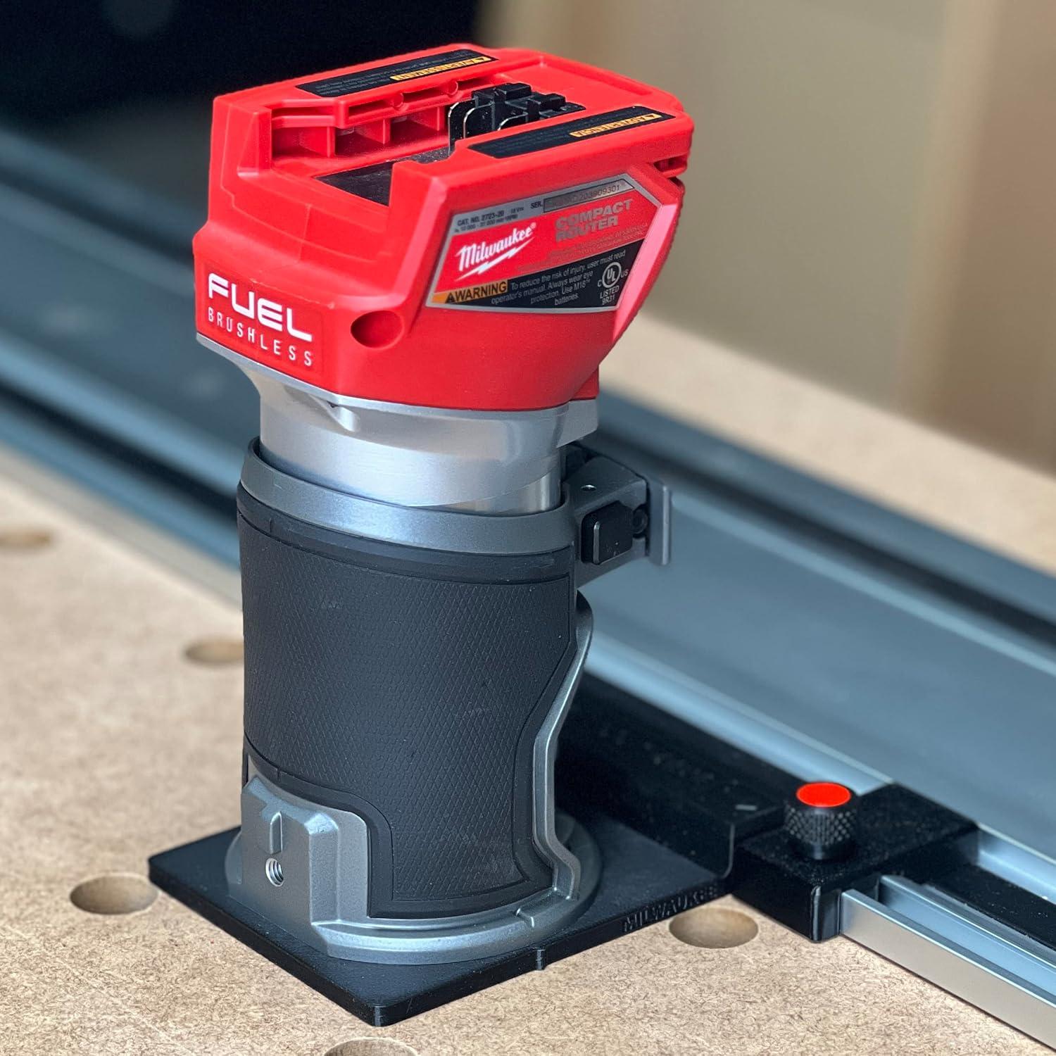 Adaptador de riel guía ToolCurve para router Milwaukee