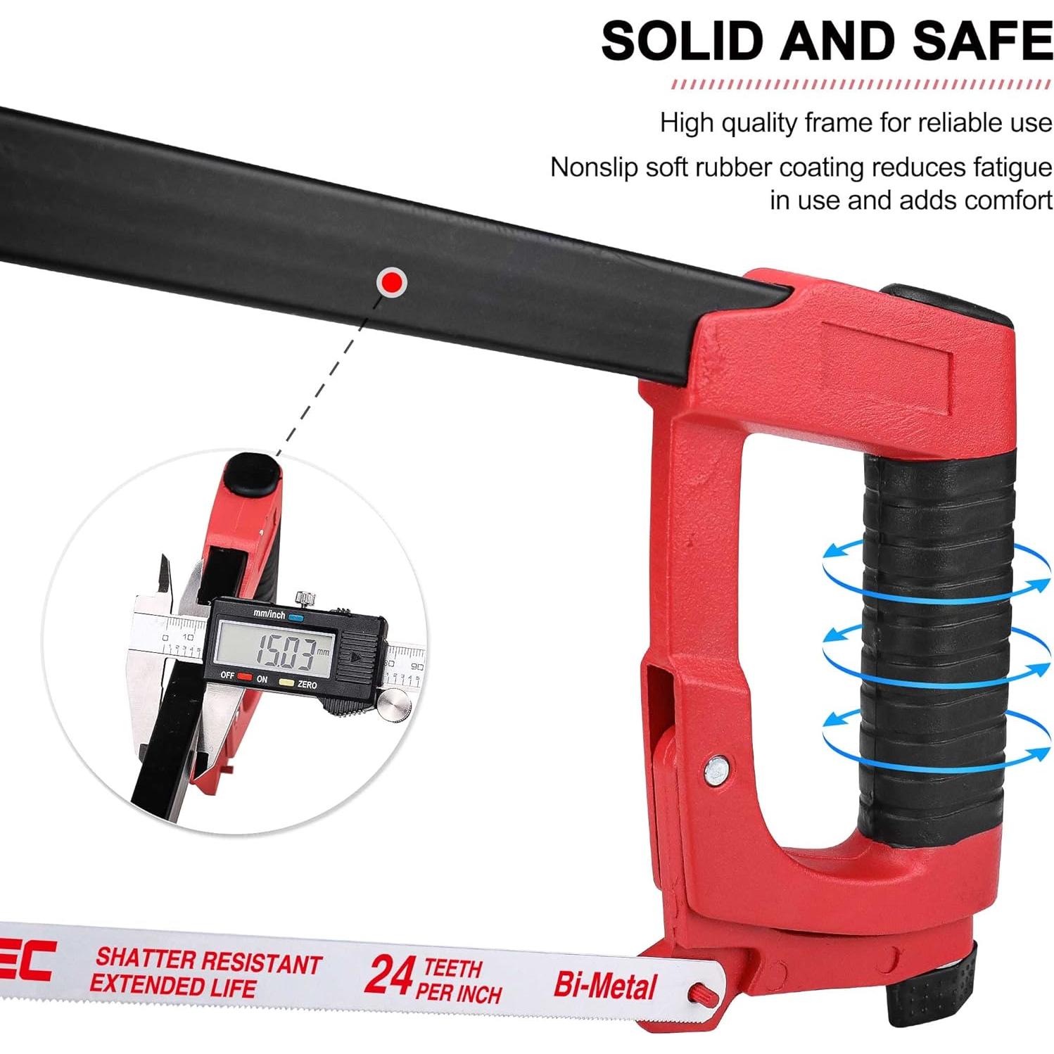 Sierra de Arco HAUTMEC 30 cm Ajustable para Metal y Madera