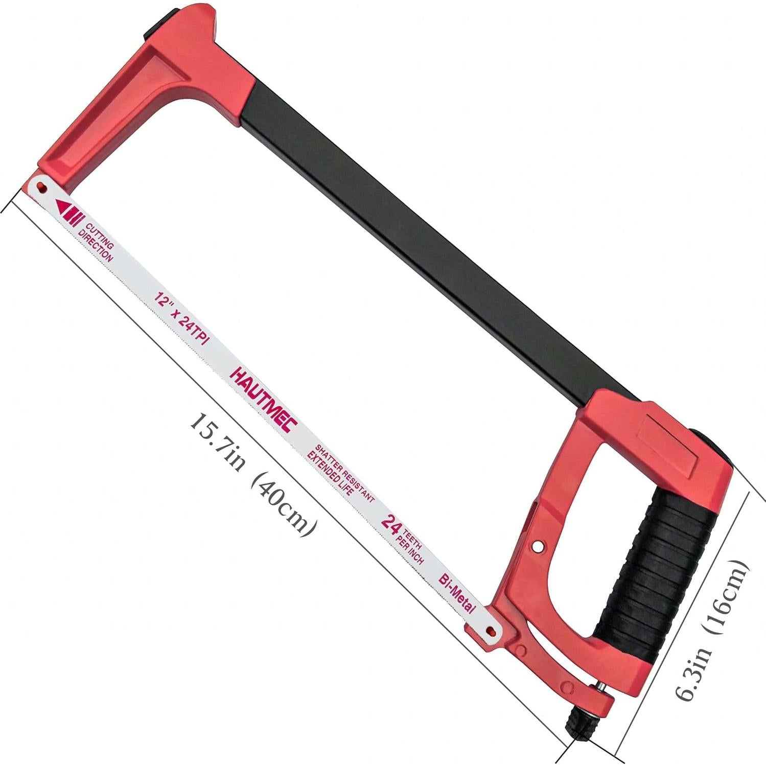 Sierra de Arco HAUTMEC 30 cm Ajustable para Metal y Madera