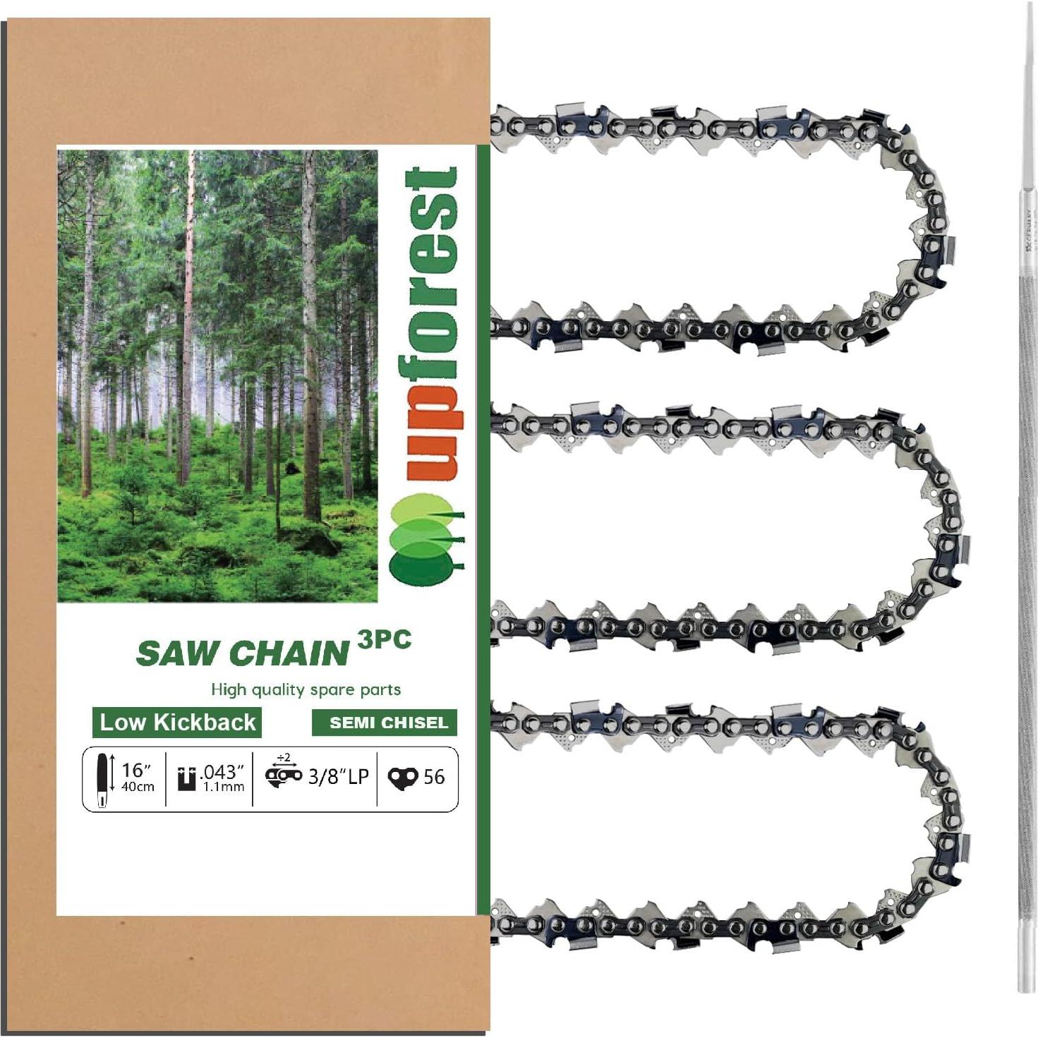 Cadena de motosierra UPFOREST 40 cm 56 enlaces bajo retroceso