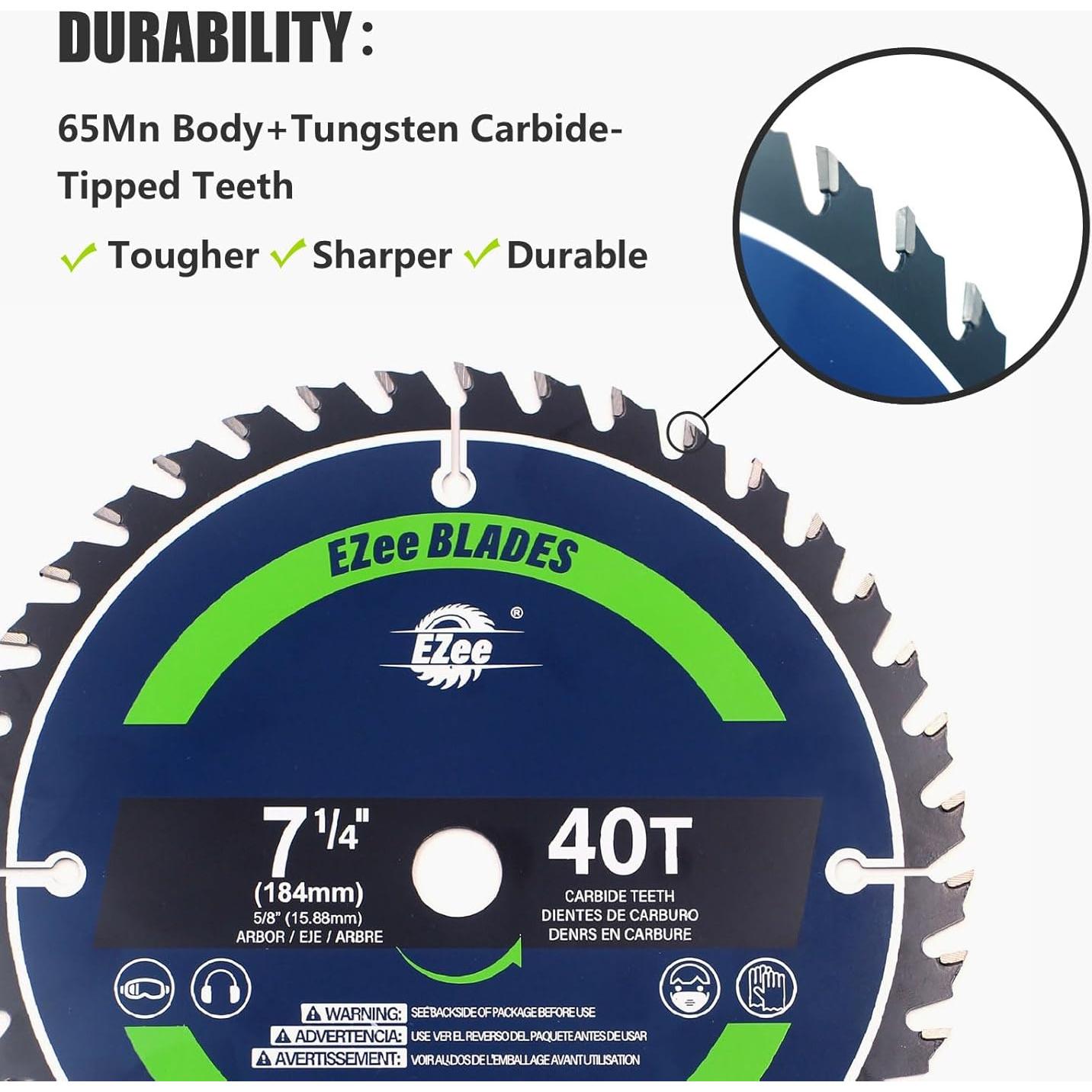 Cuchilla de Sierra Circular Ezee 18.87 cm 40 Dientes TCT