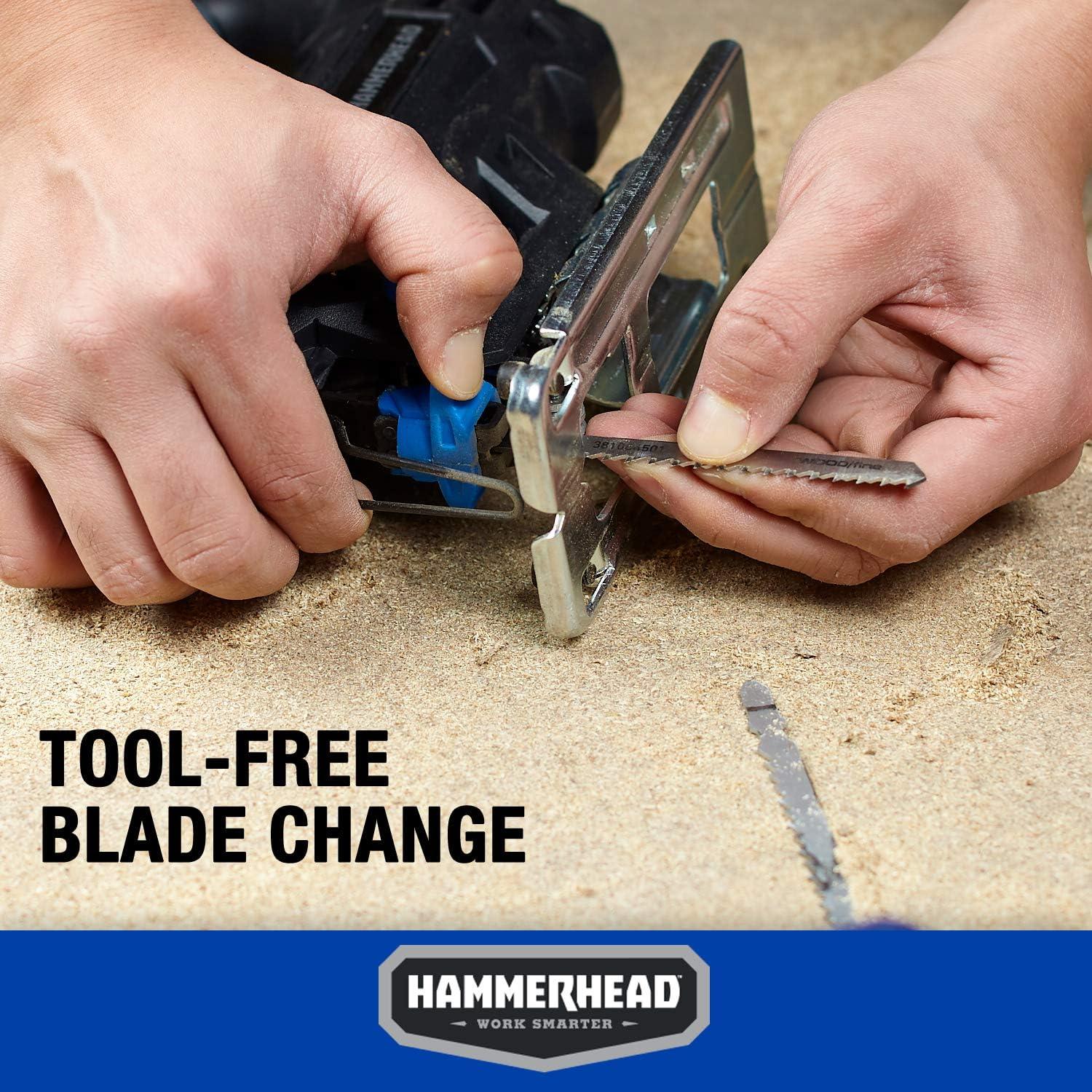 Sierra de Vaivén Hammerhead 4.8A 3000SPM 2 Hojas Madera