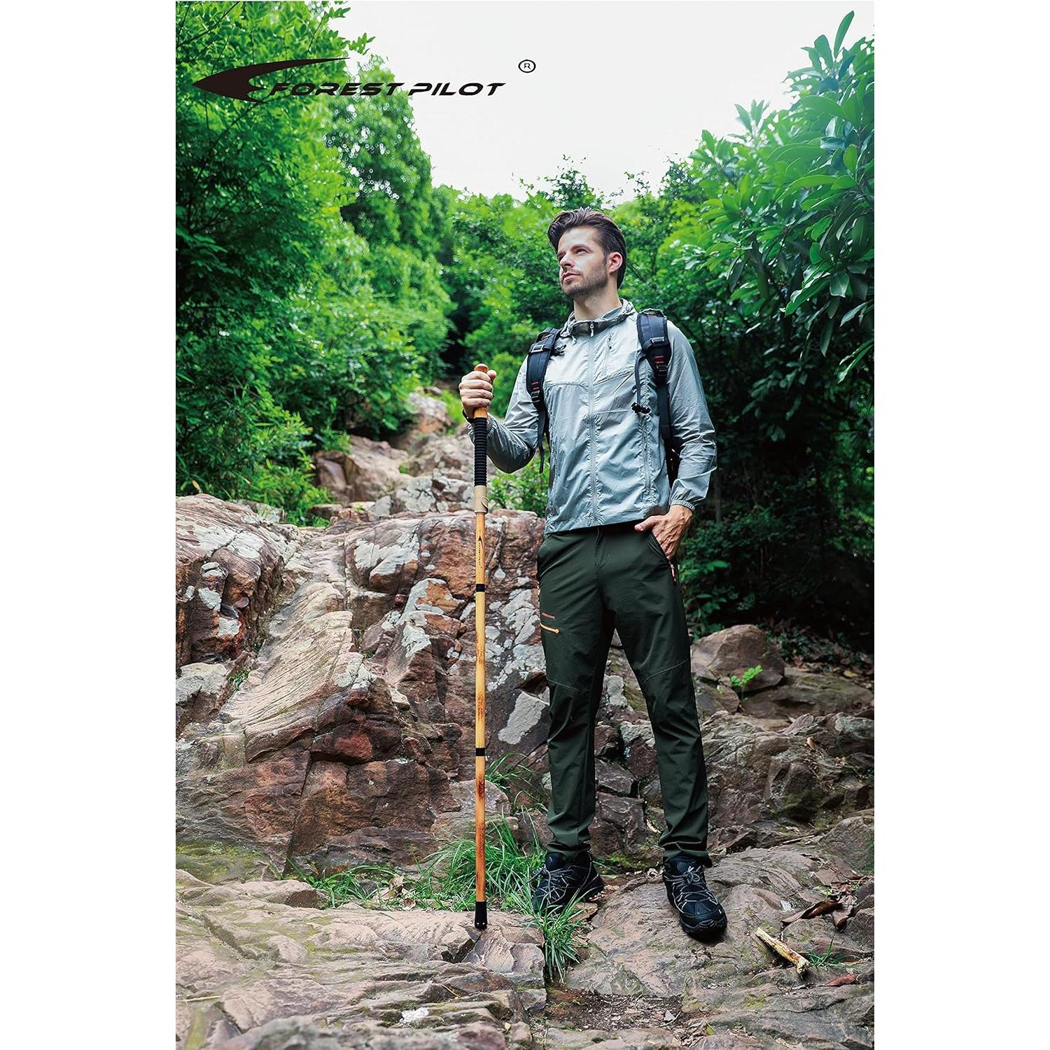 Bastón de Trekking Ajustable Forest Pilot Madera de Haya 139.7 cm
