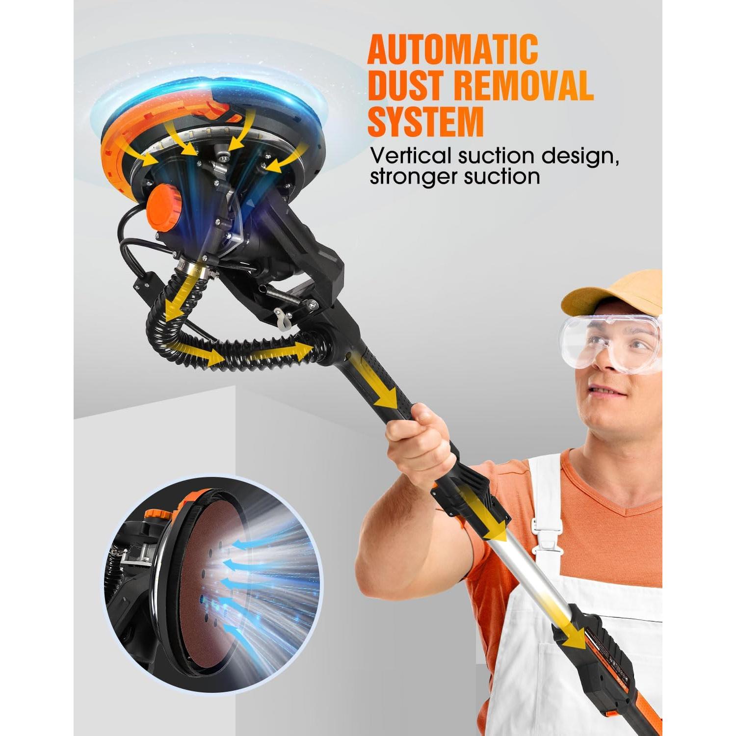 Lijadora de Paneles de Yeso Eléctrica MYTOL 7.2A 1800 RPM