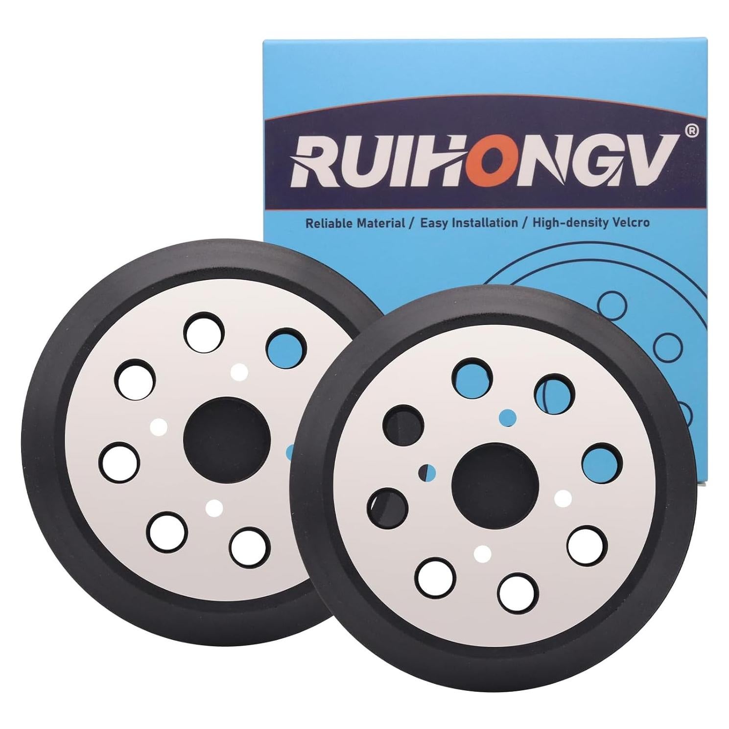 Paquete de 2 Almohadillas de Lijado 12.7 cm RUIHONGV