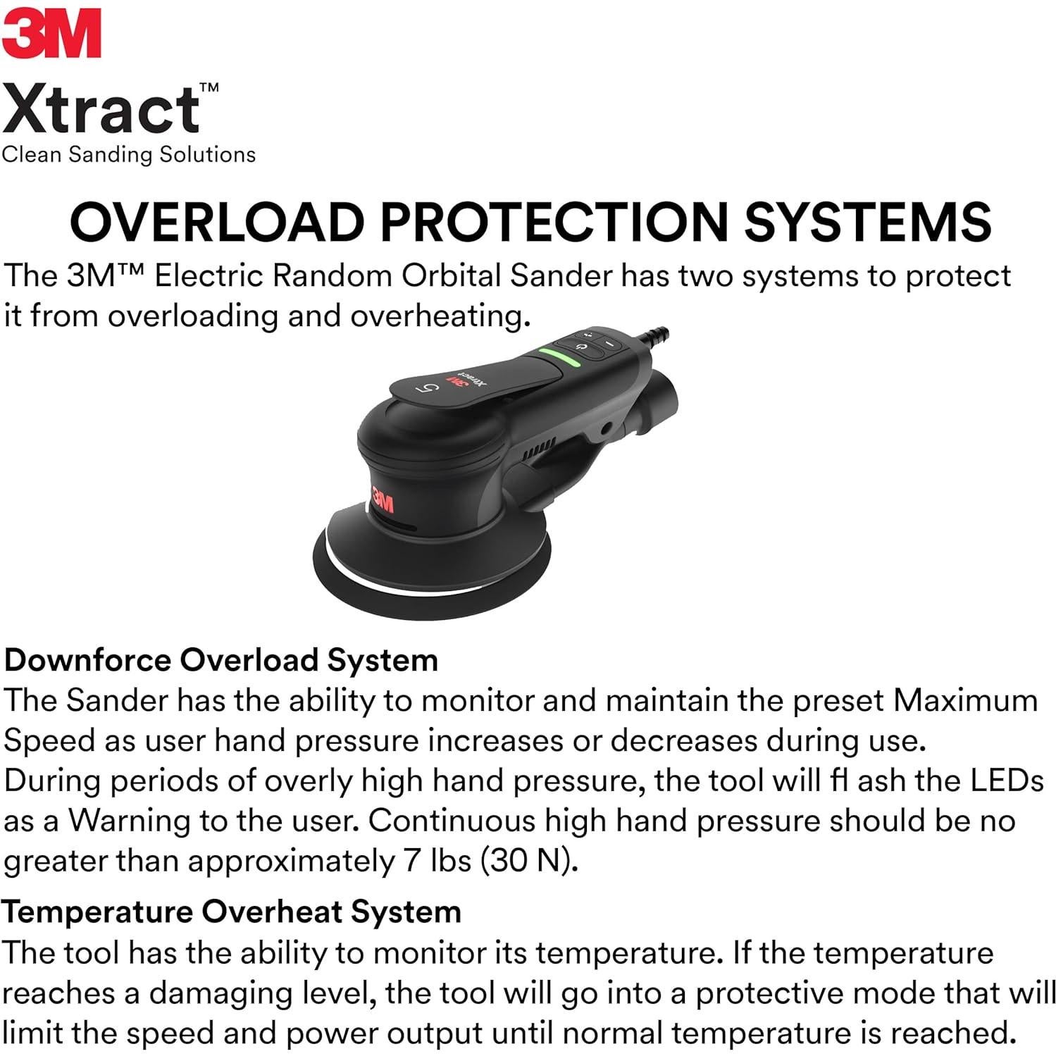 Lijadora Orbital Eléctrica 3M Xtract 5" Aspiración Central