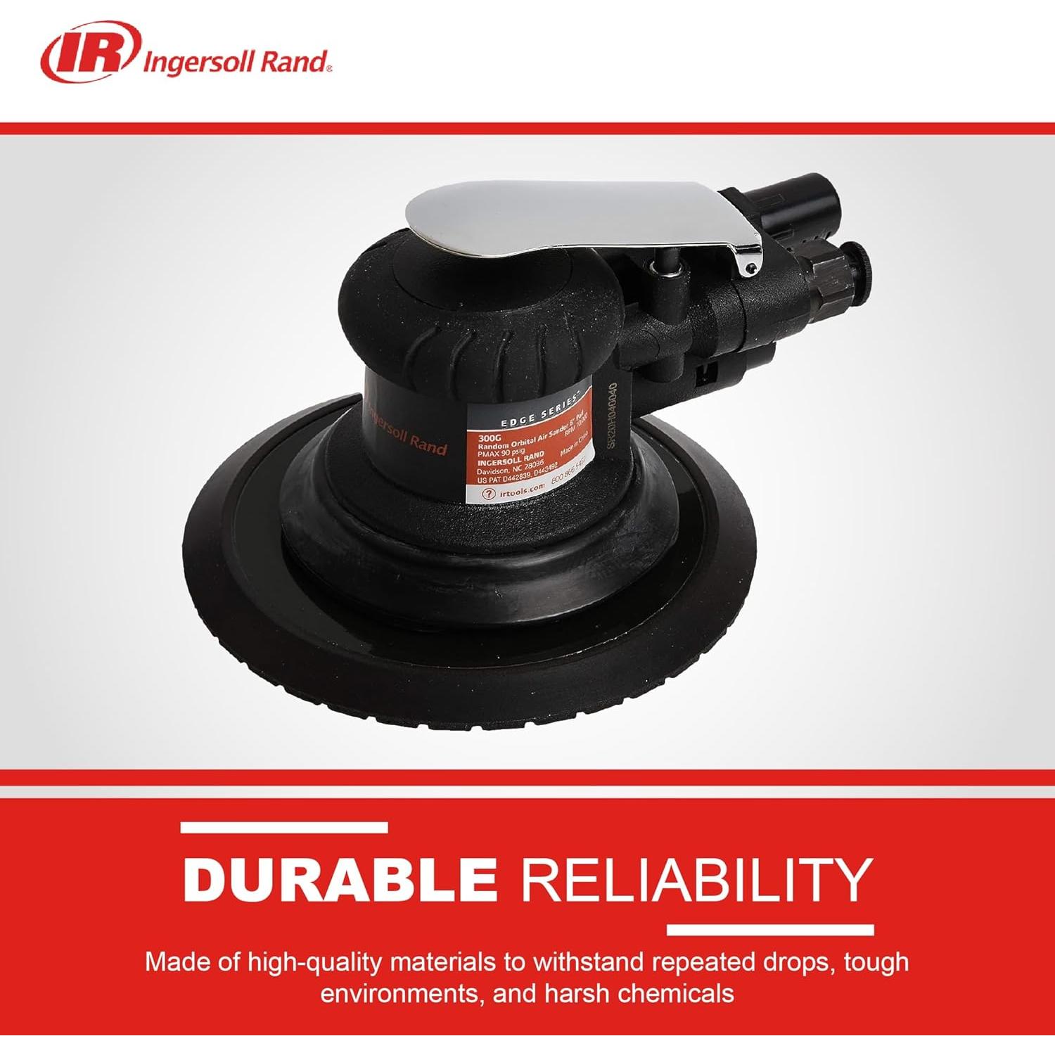 Lijadora Orbital Aleatoria Ingersoll Rand 300G 6" 10,000 RPM