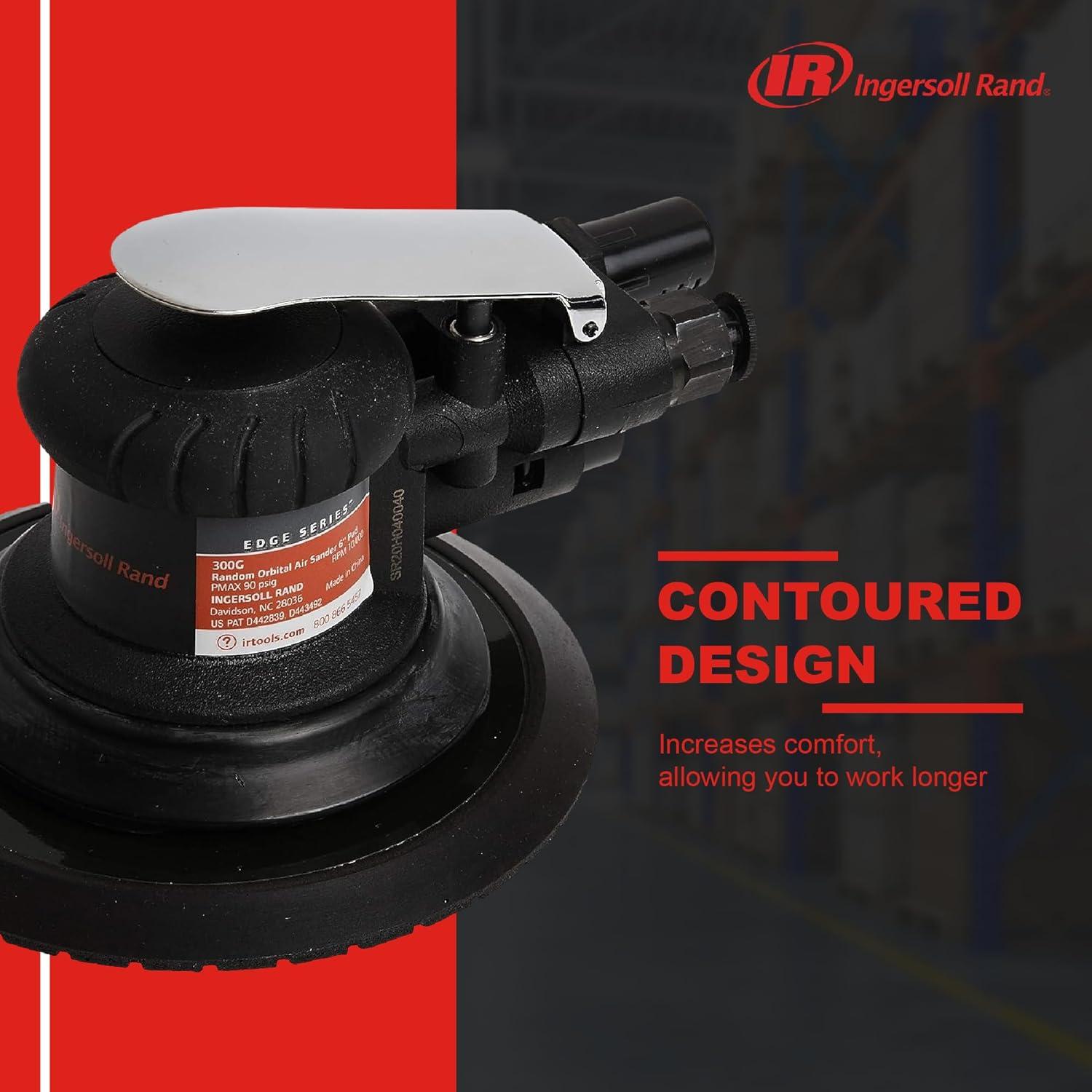 Lijadora Orbital Aleatoria Ingersoll Rand 300G 6" 10,000 RPM