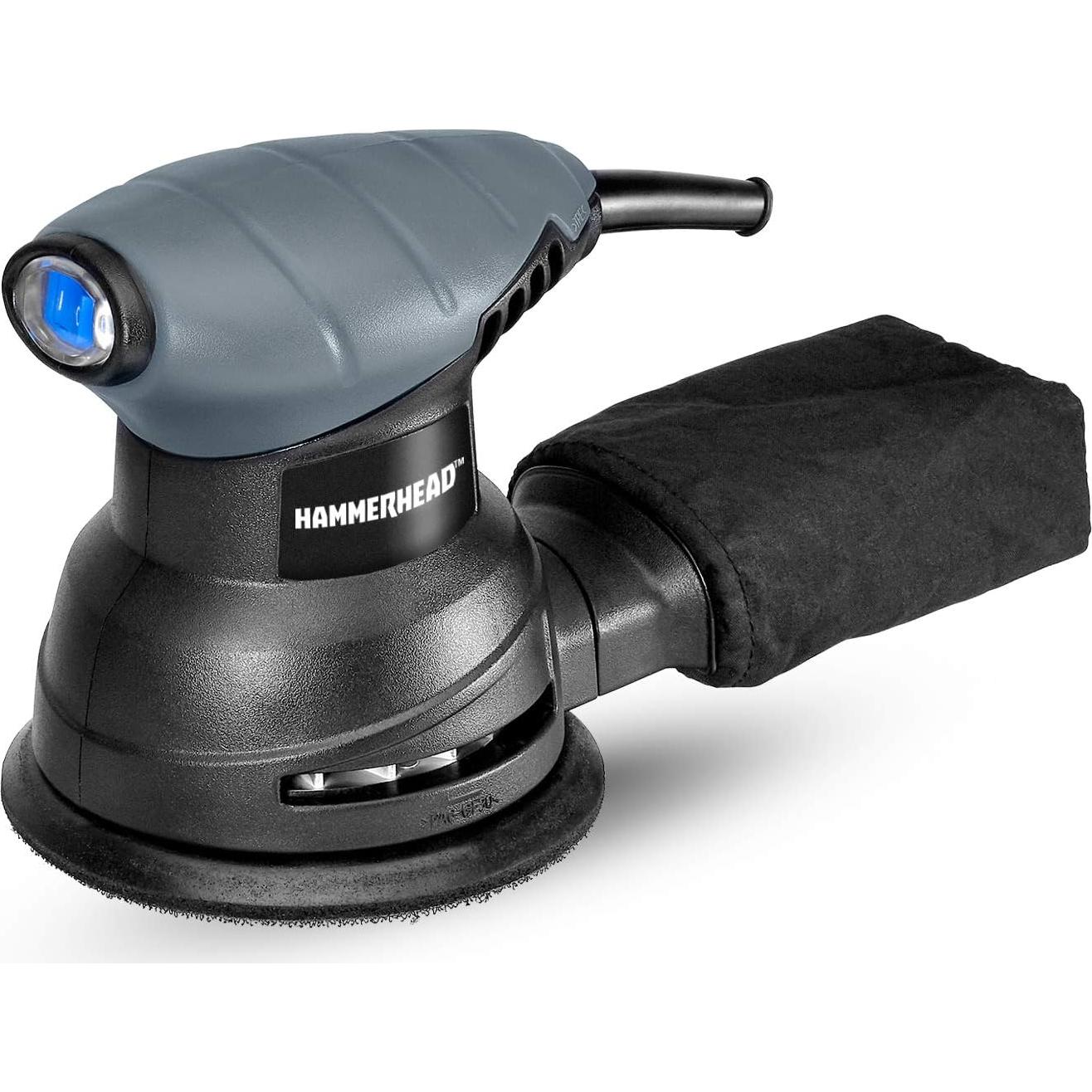 Lijadora Orbital Hammerhead 2.0A 12,000 OPM 5" con 12 Lijas