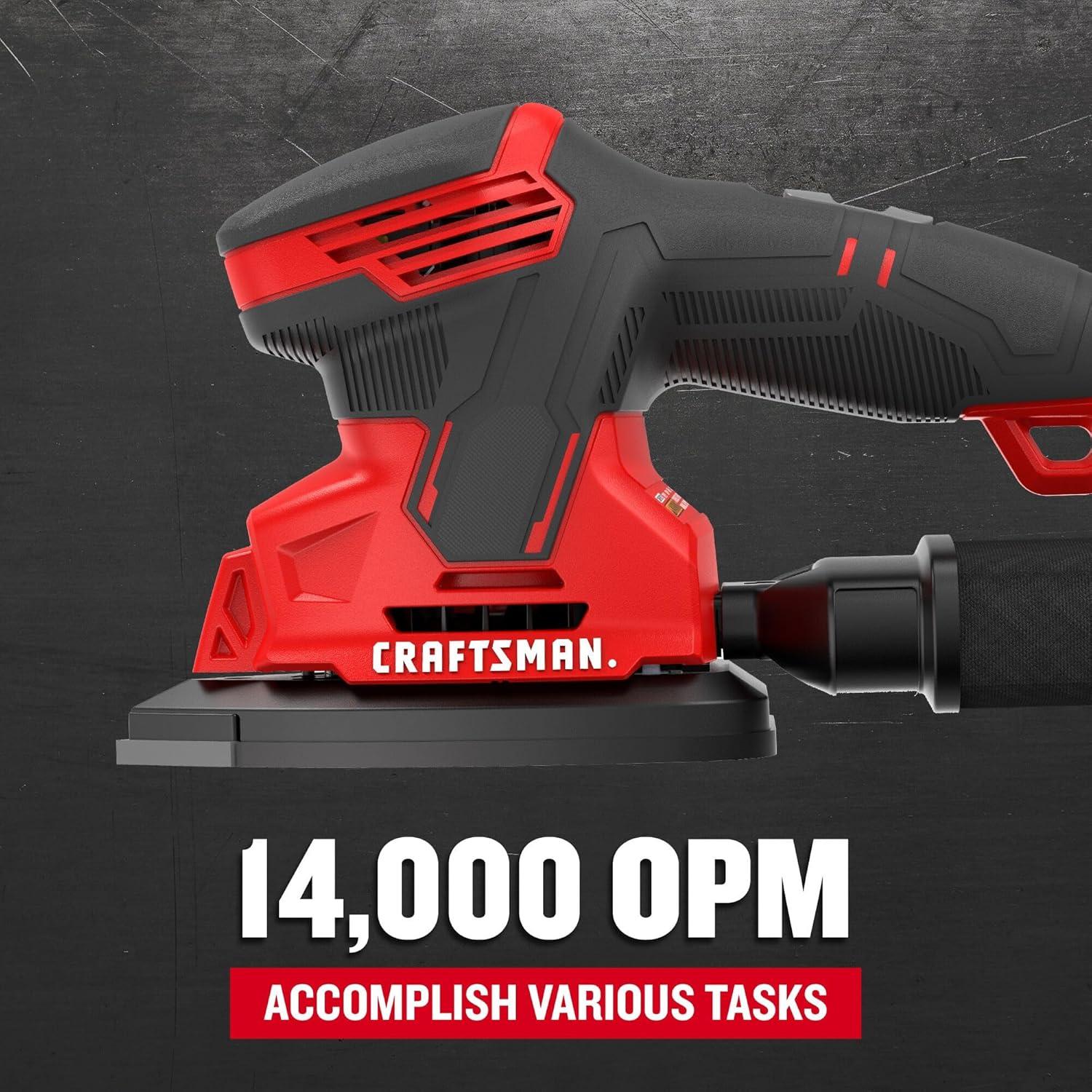 Lijadora de Detalle CRAFTSMAN CMEW210 con Accesorios