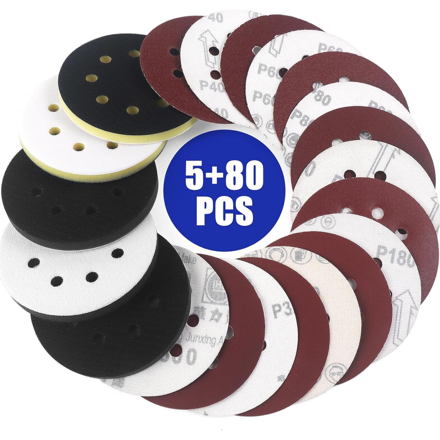 85 Almohadillas Lijadora Orbital Surfprep 5" 8 Agujeros