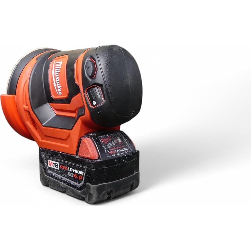 Soporte QuickDock para Lijadora Milwaukee M18 5" (125mm) Rojo