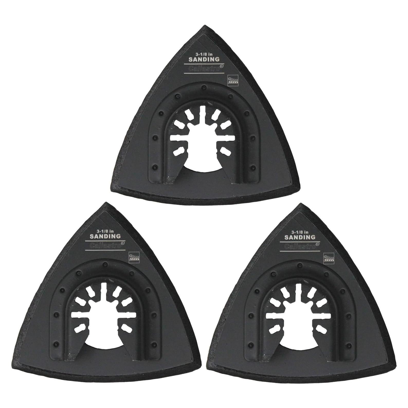 Almohadillas de Lijado Triangulares Caliastro 80 mm - Paquete de 3