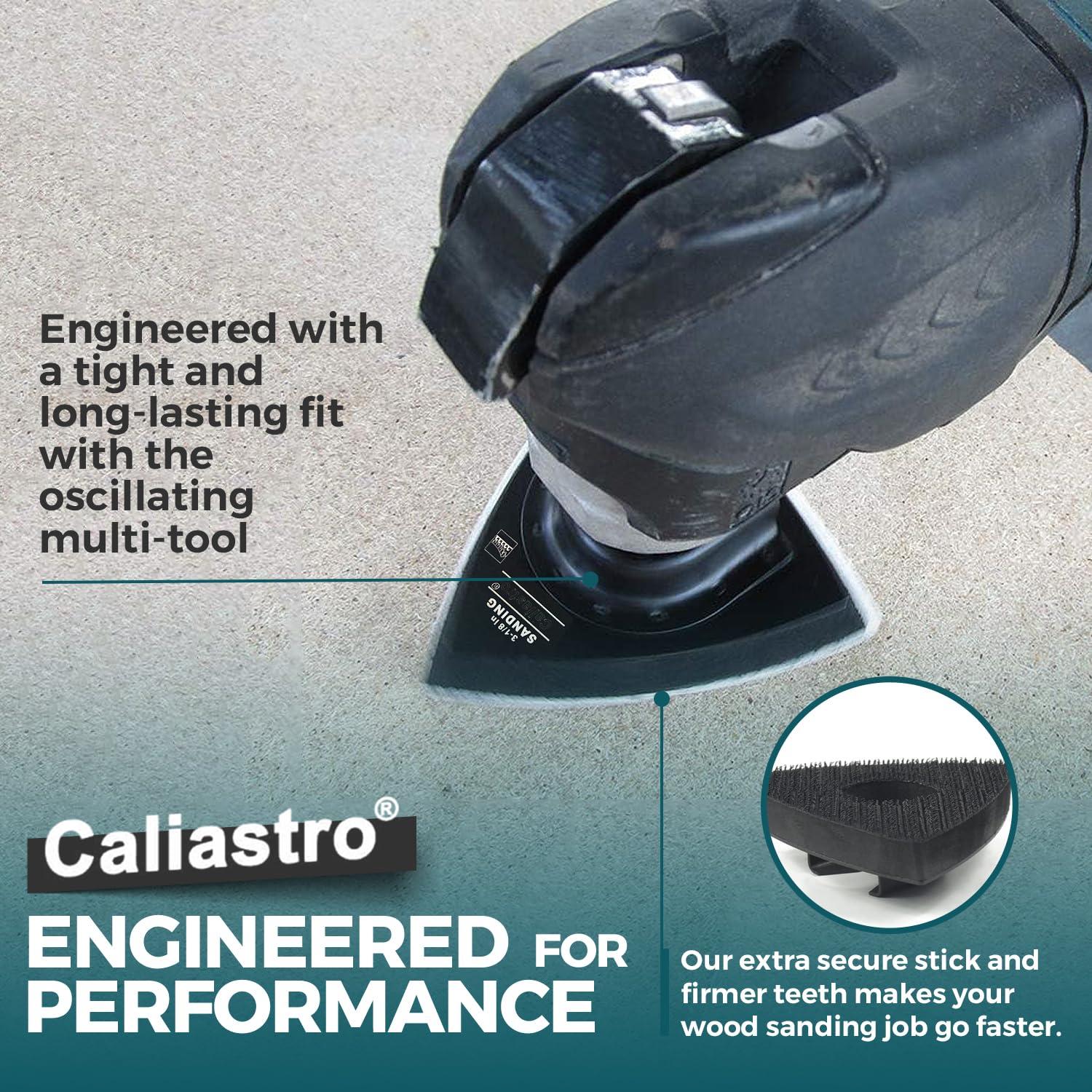 Almohadillas de Lijado Triangulares Caliastro 80 mm - Paquete de 3