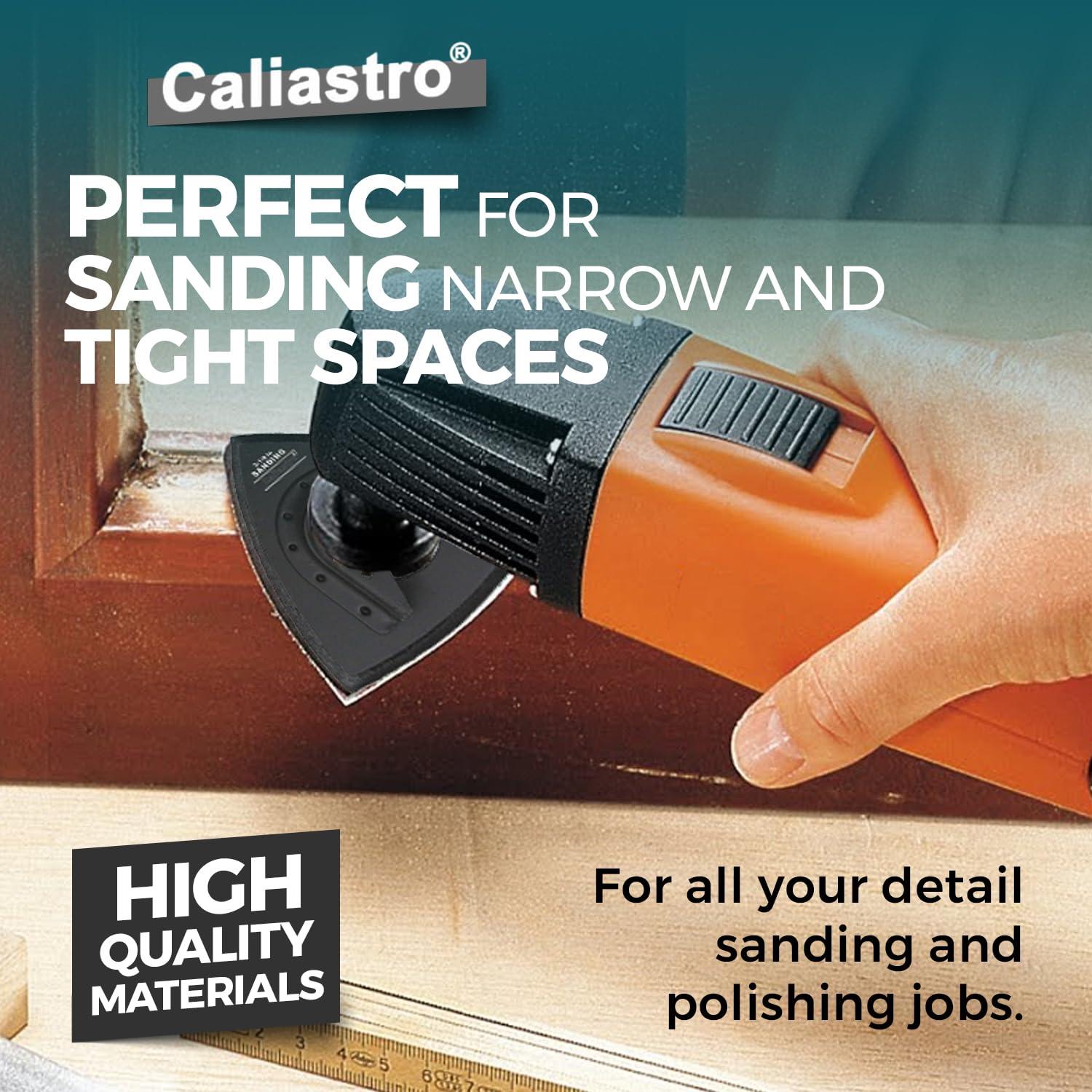 Almohadillas de Lijado Triangulares Caliastro 80 mm - Paquete de 3