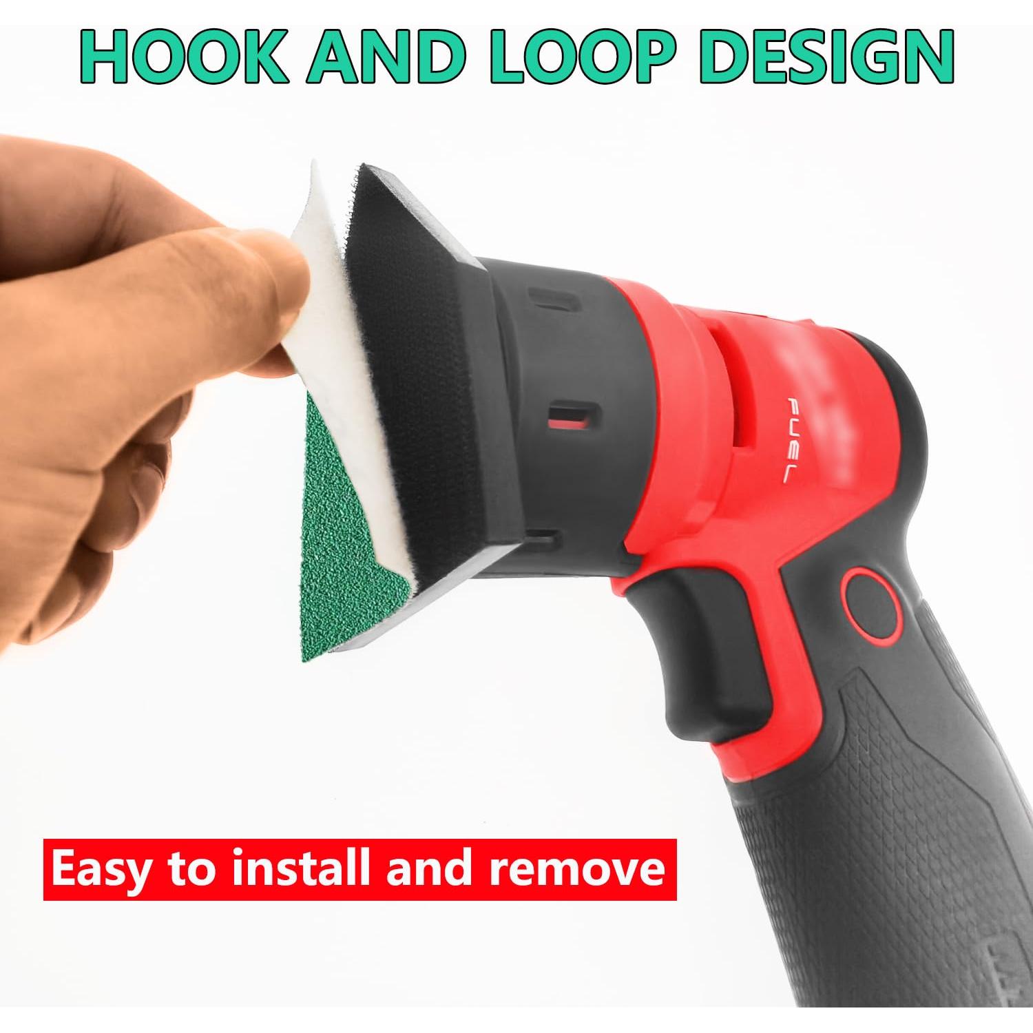 Papel de Lijado FOWOK 80Pcs 90x65mm para Lijadora M12