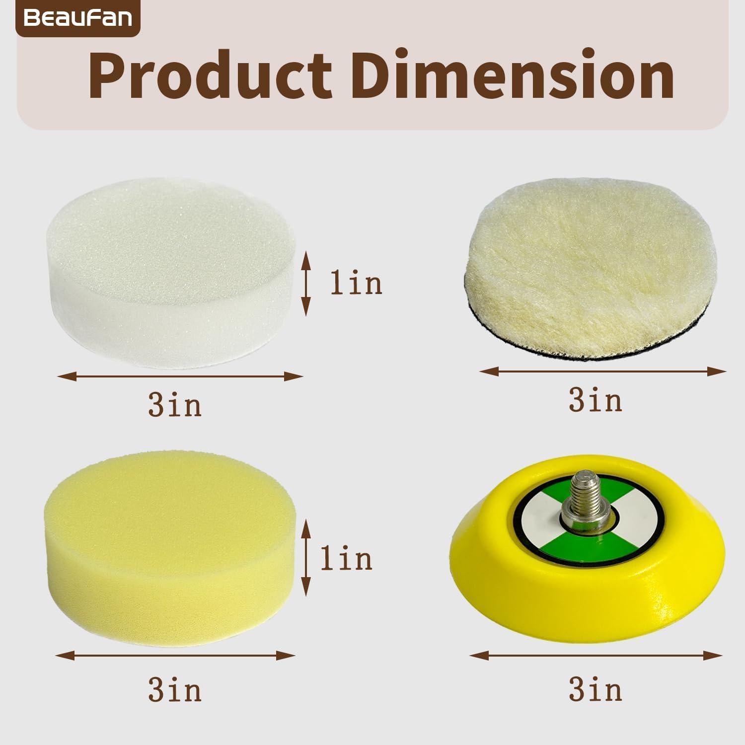 Kit de Accesorios Lijadora Beaufan 12V para Milwaukee M12