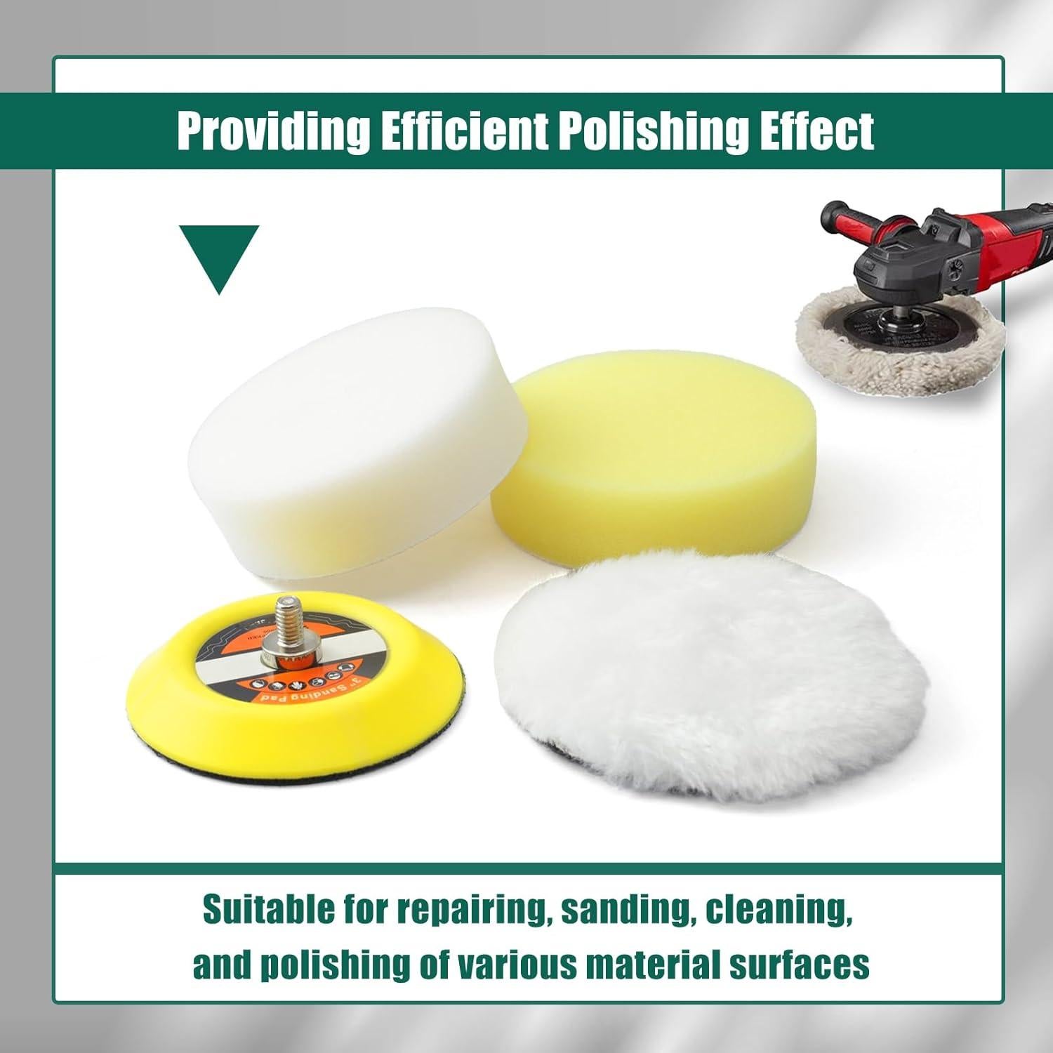 Kit de Almohadillas de Pulido YUXIVCNE 49-36-2438 para Milwaukee M12