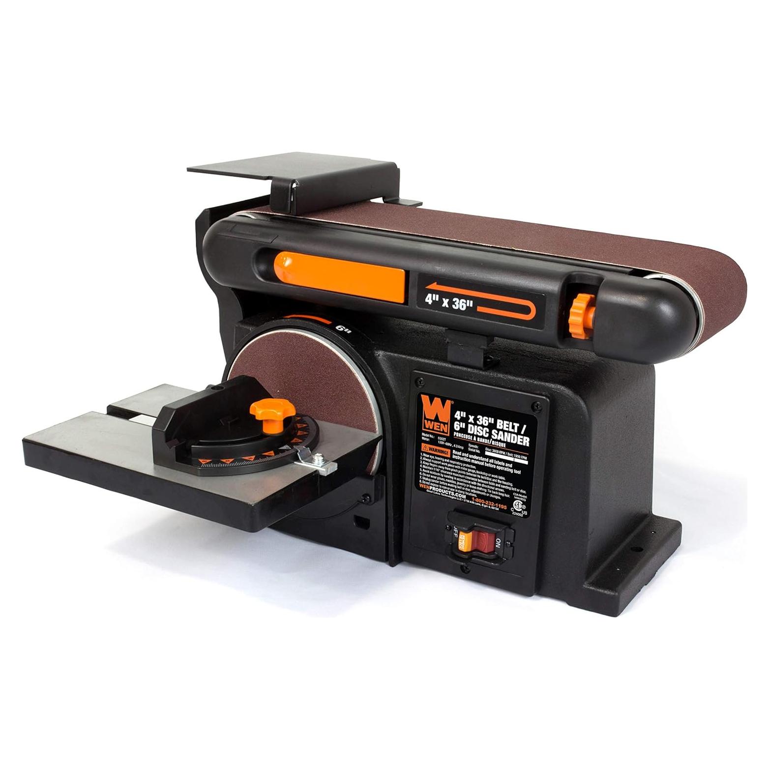 Lijadora de Banda y Disco WEN 6502T 4x36cm y 6cm