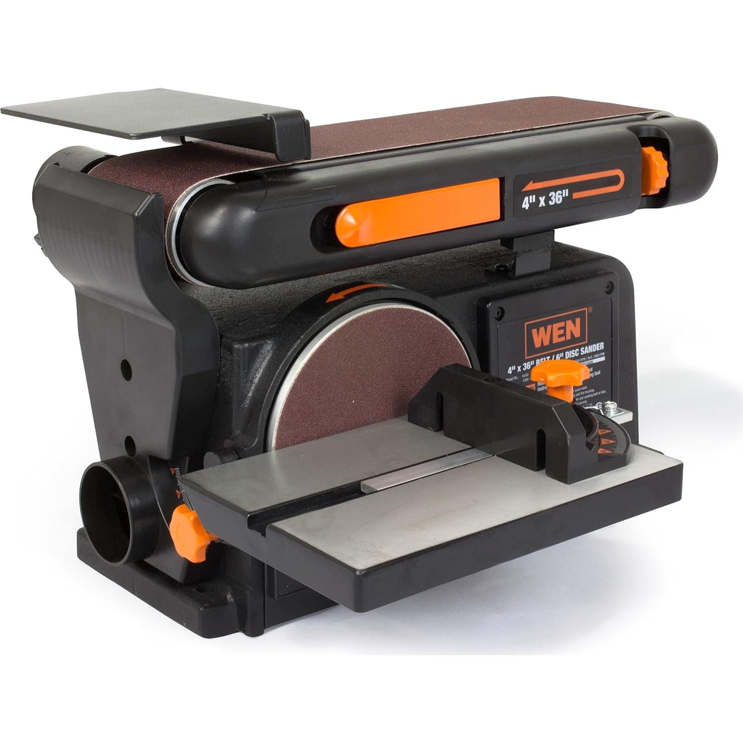 Lijadora de Banda y Disco WEN 6502T 4x36cm y 6cm