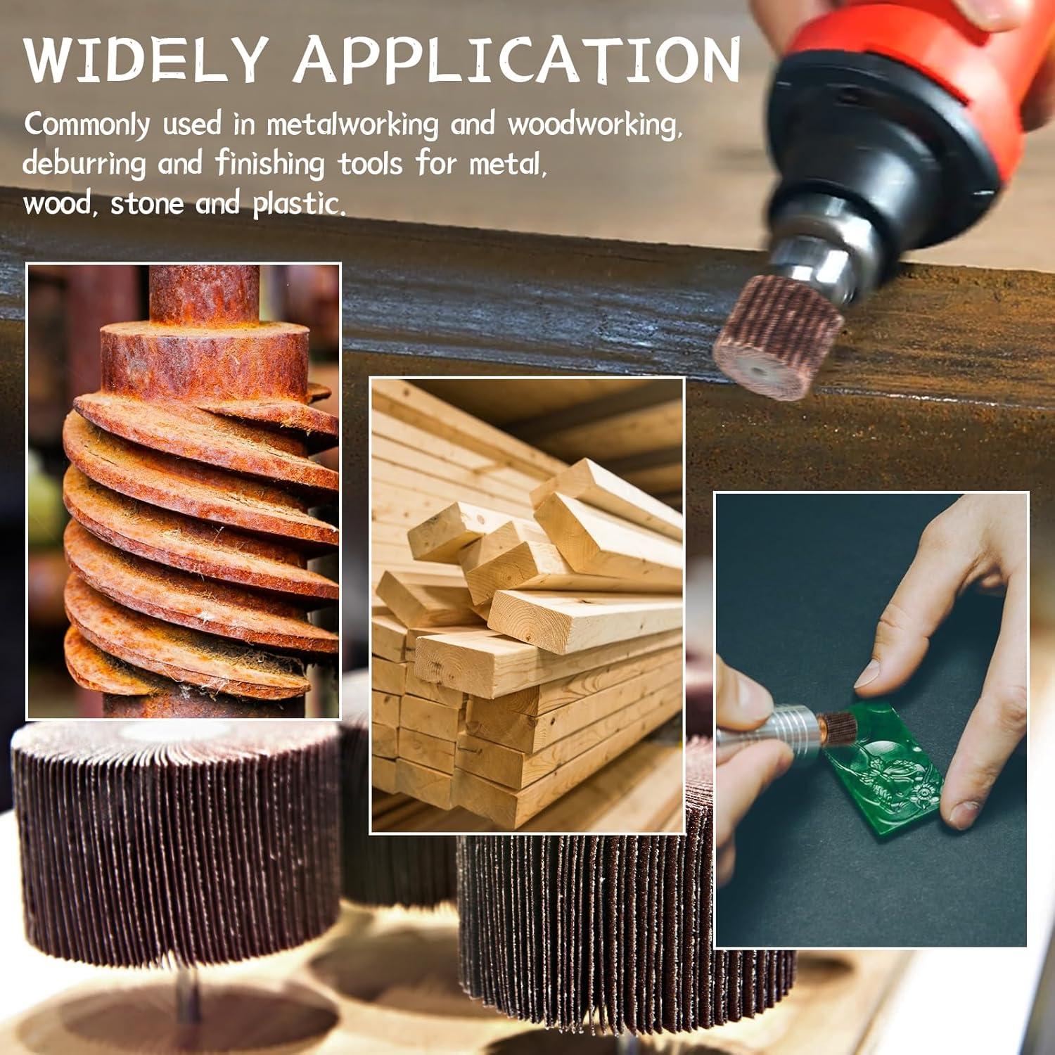 Juego de Ruedas de Lijado 48 Piezas Phntake 80 Granos