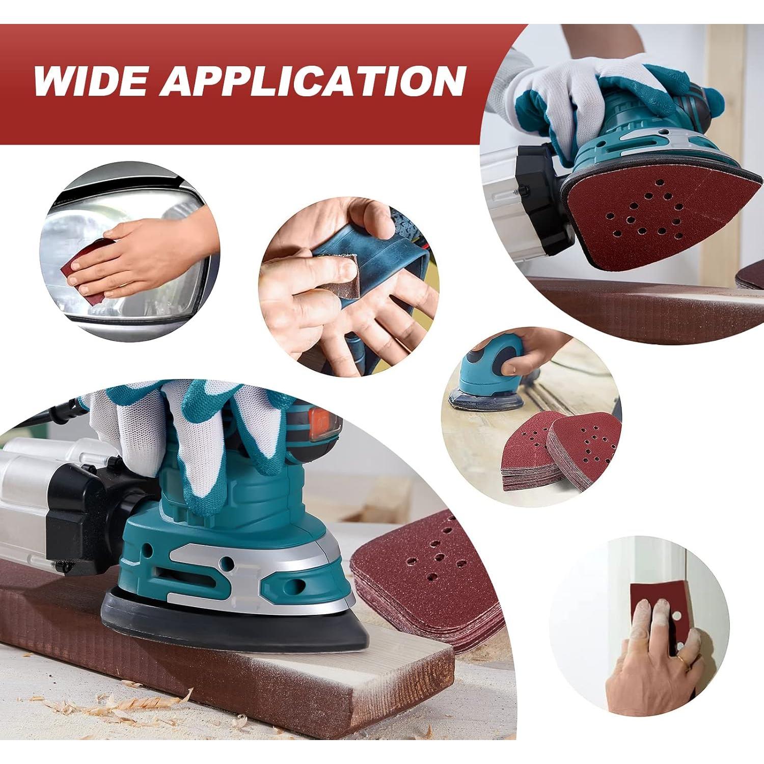 Lijadora de Detalle S SATC 50 PCS Lijas 135x95mm 60-220 Granos