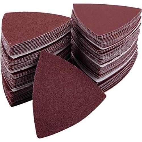 Papel de Lija Triangular AUSTOR 120 Piezas 80 mm Granos Variados