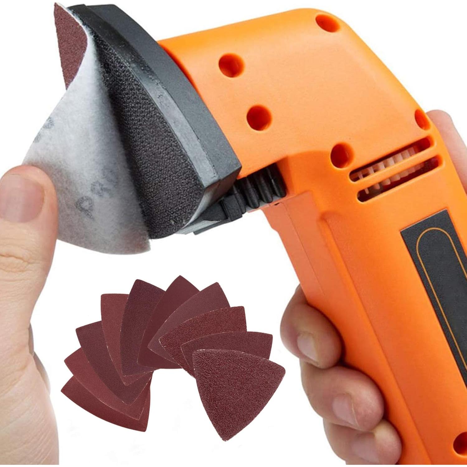 Papel de Lija Triangular AUSTOR 120 Piezas 80 mm Granos Variados