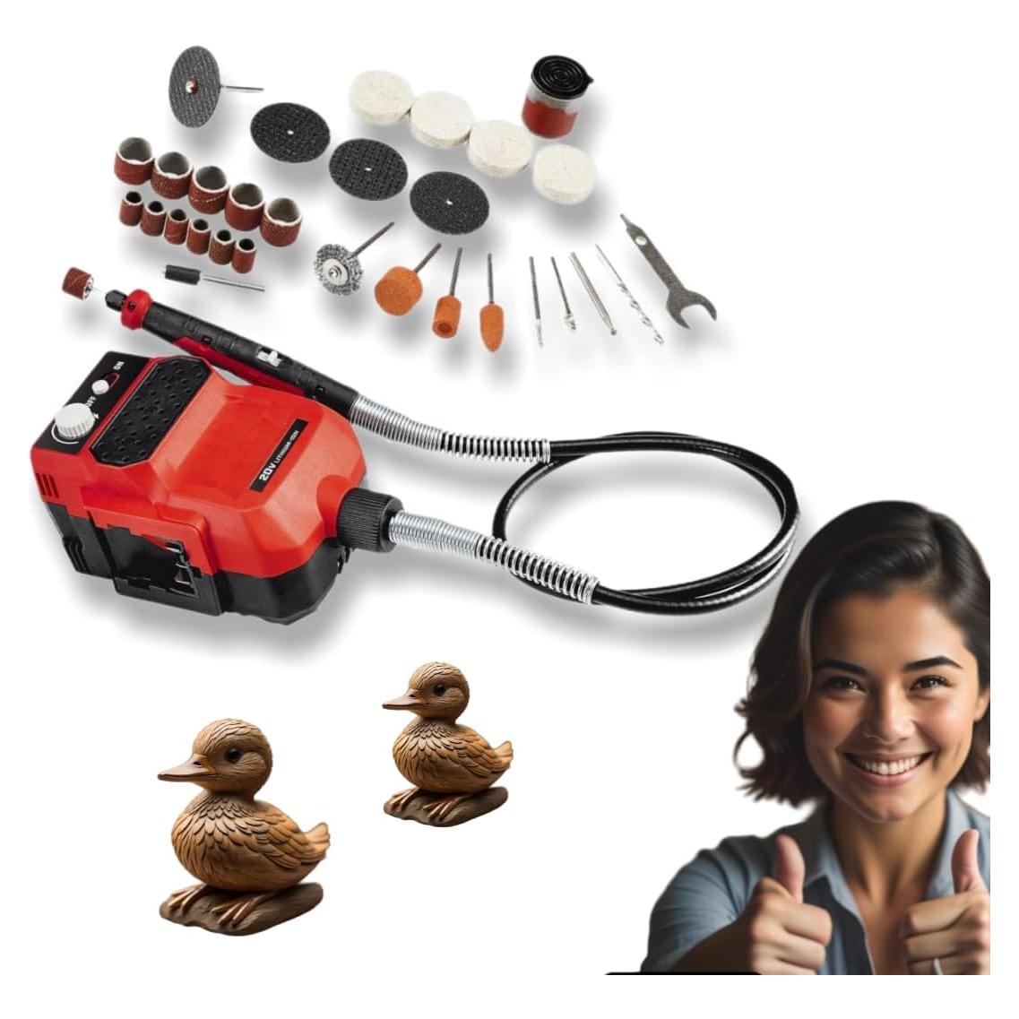 Herramienta Rotativa Inalámbrica Bauer 20V con Eje Flexible