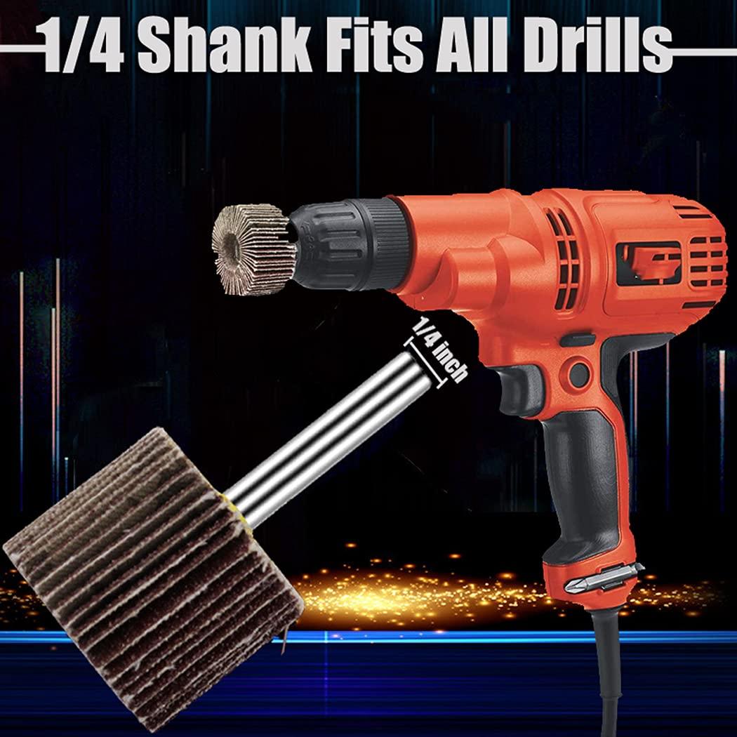 Juego de 24 Ruedas de Lijado Abrasivas Mixiflor 80 Granos