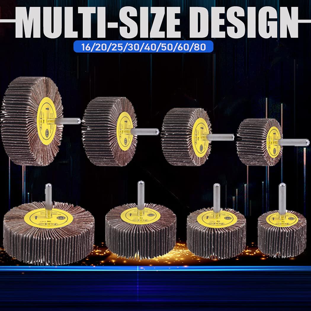 Juego de 24 Ruedas de Lijado Abrasivas Mixiflor 80 Granos