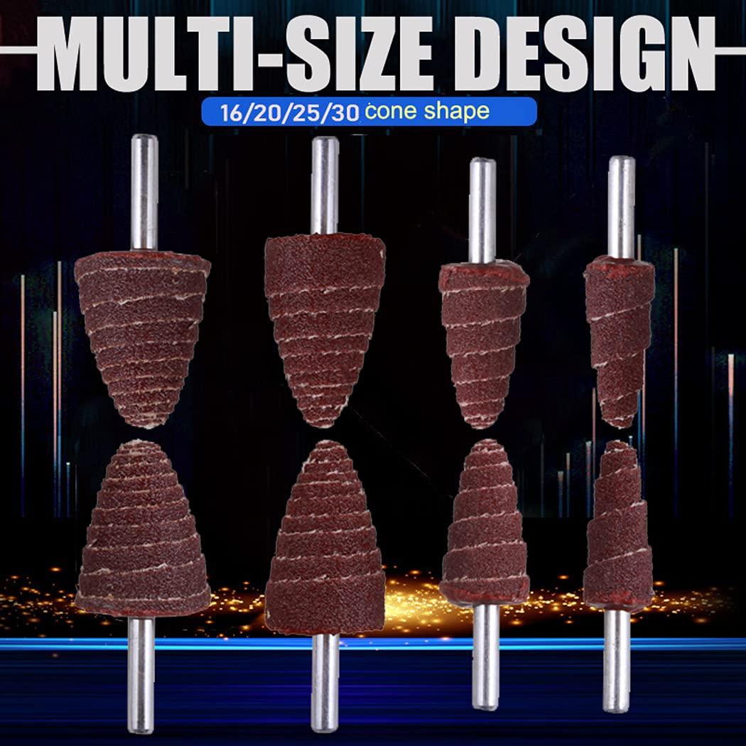 Juego de 24 Ruedas de Lijado Abrasivas Mixiflor 80 Granos