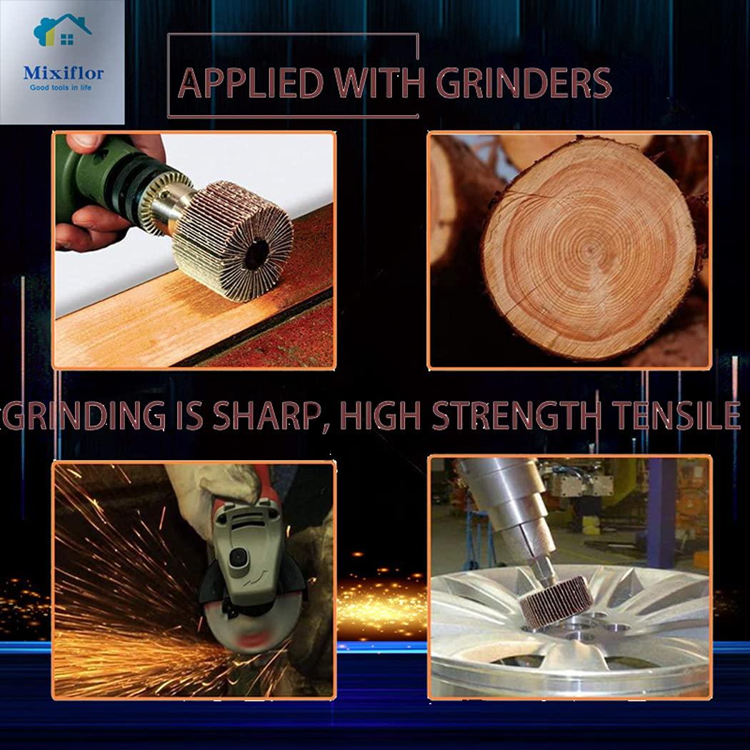 Juego de 24 Ruedas de Lijado Abrasivas Mixiflor 80 Granos