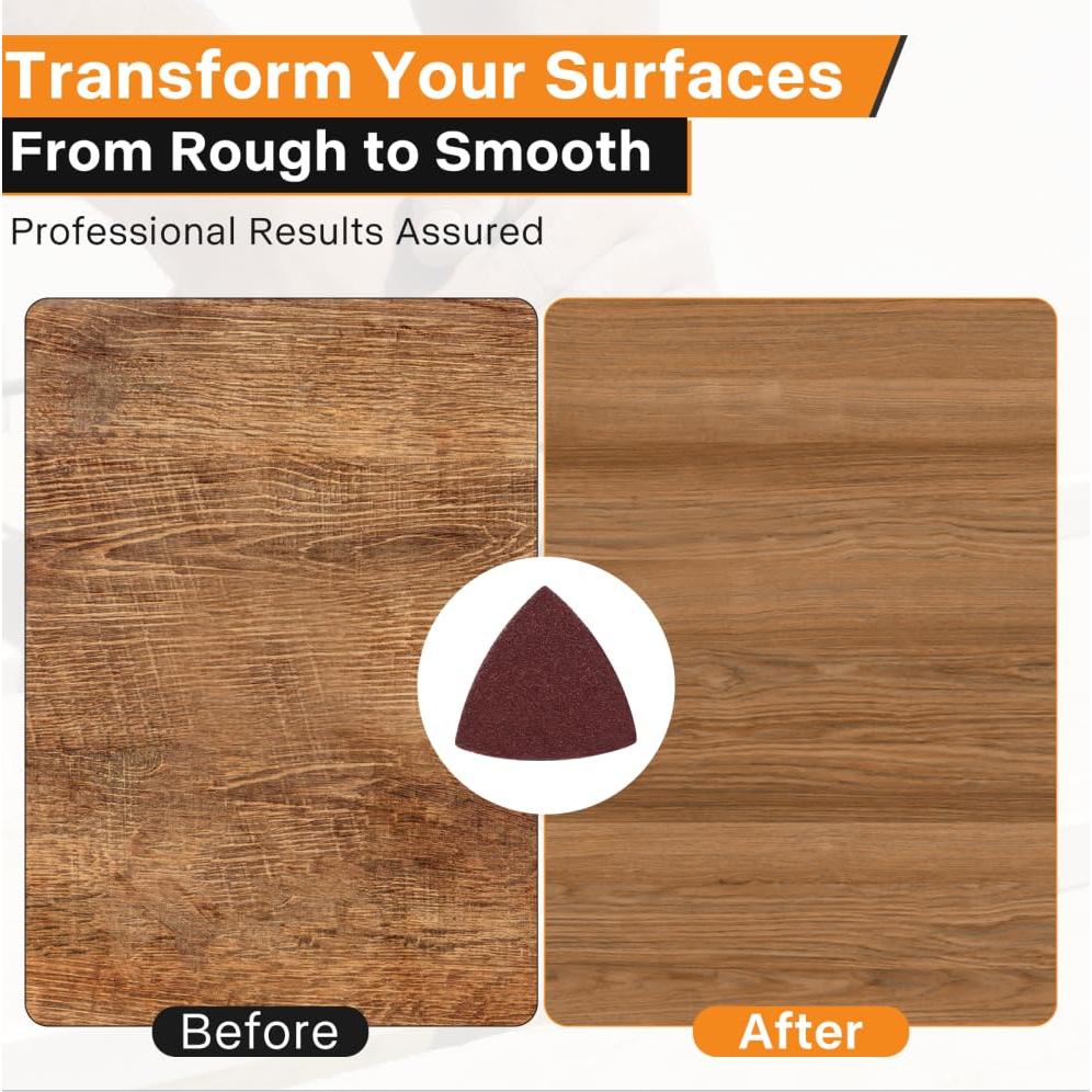 Kit de Almohadillas de Lijado Spmarkt 104 Piezas Granos 60-240