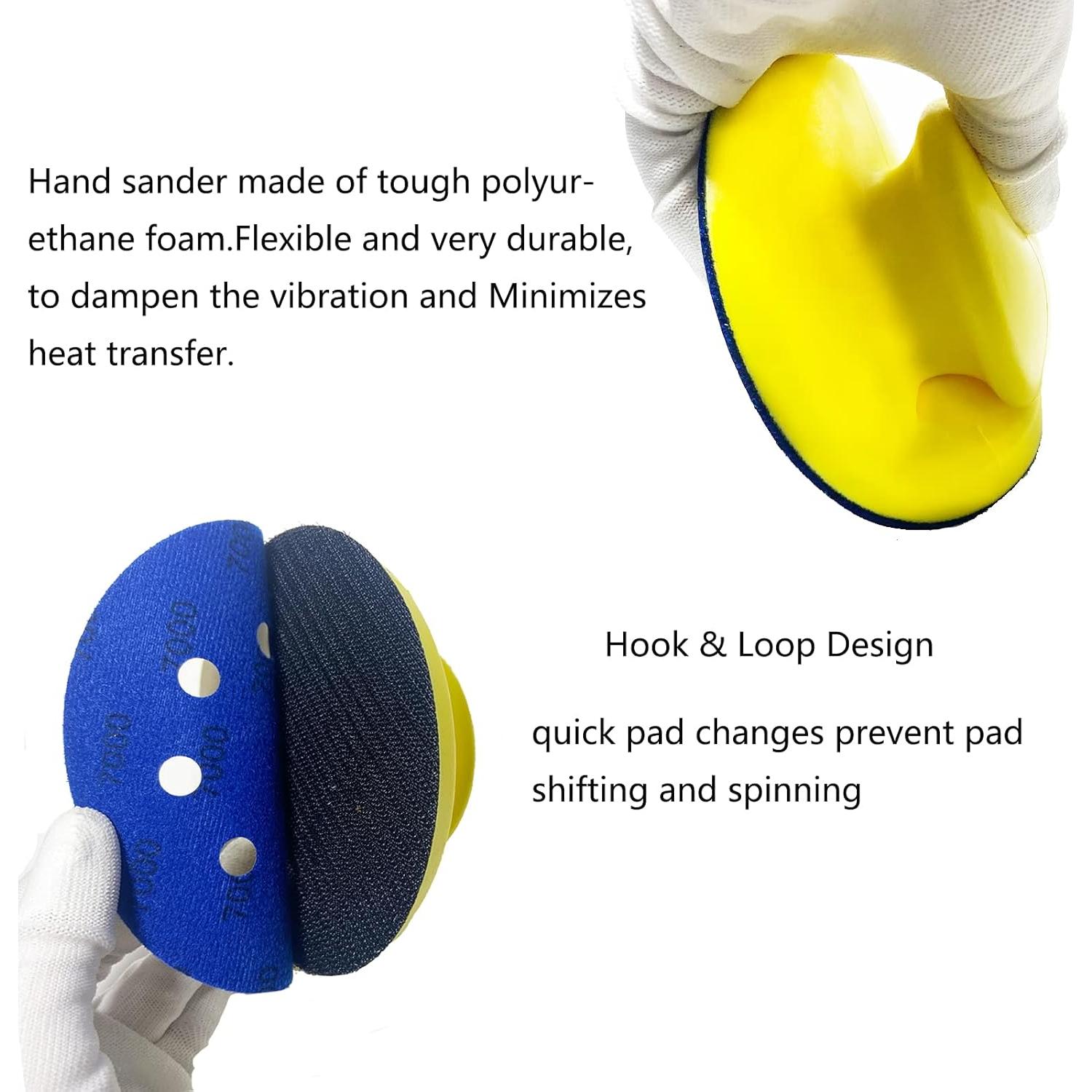 Discos de Lijado 50pcs 12.7cm CKFCXC con Bloque Manual