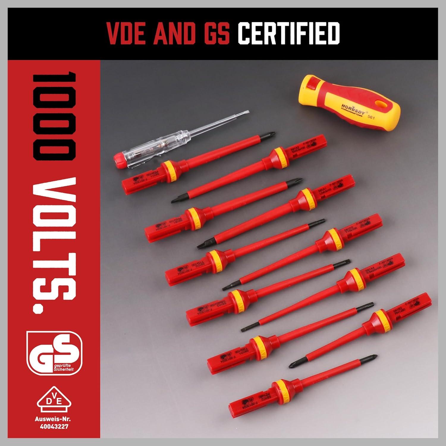 Juego de Destornilladores Aislados SEDY 1000V 13 Piezas