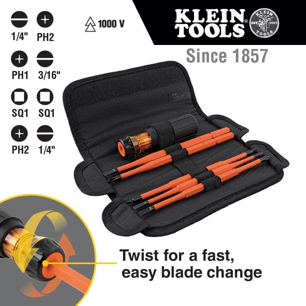 Destornillador Aislado Klein Tools 32288 8-en-1 Intercambiable