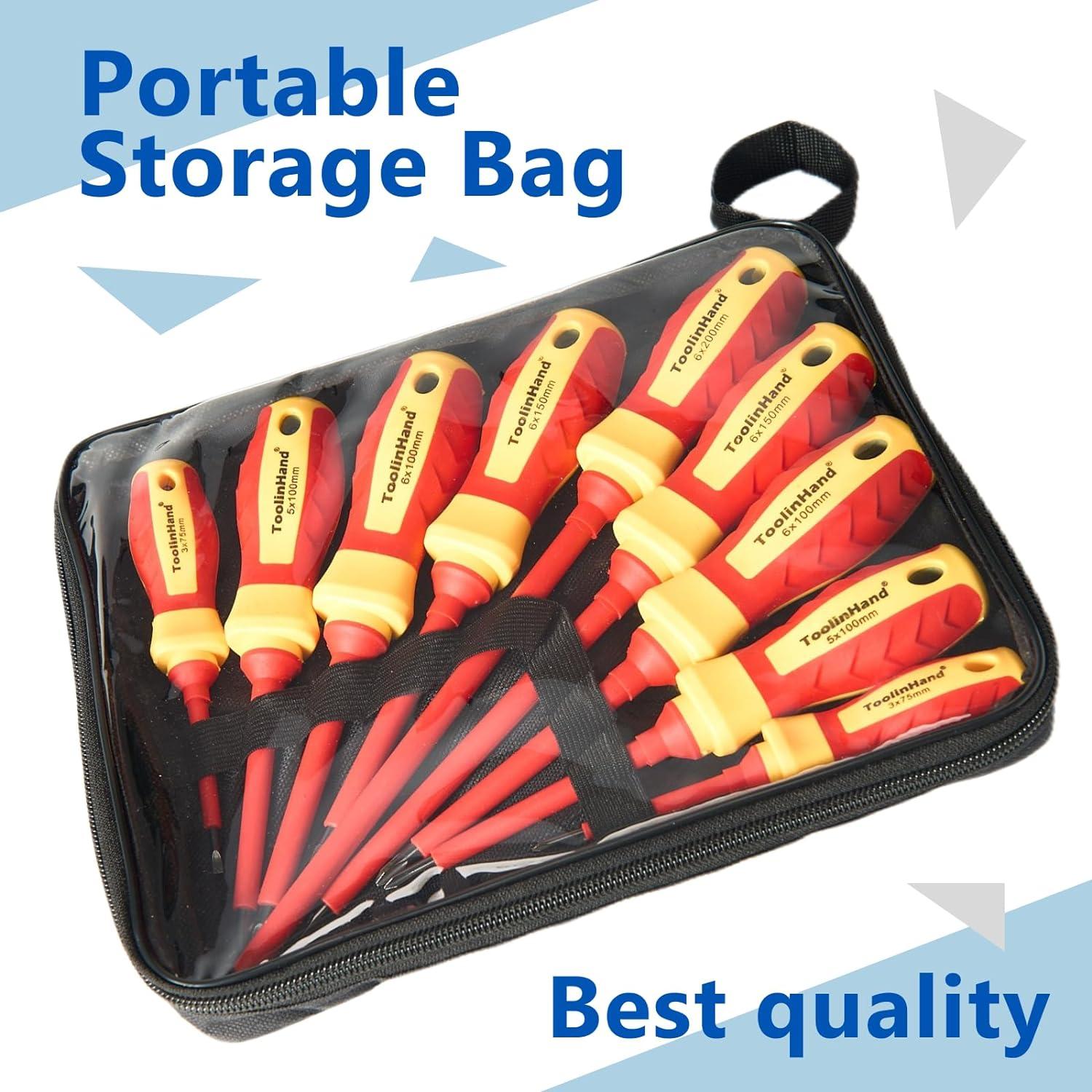 Juego de Destornilladores Aislados ToolinHand 9 PCS 1000V