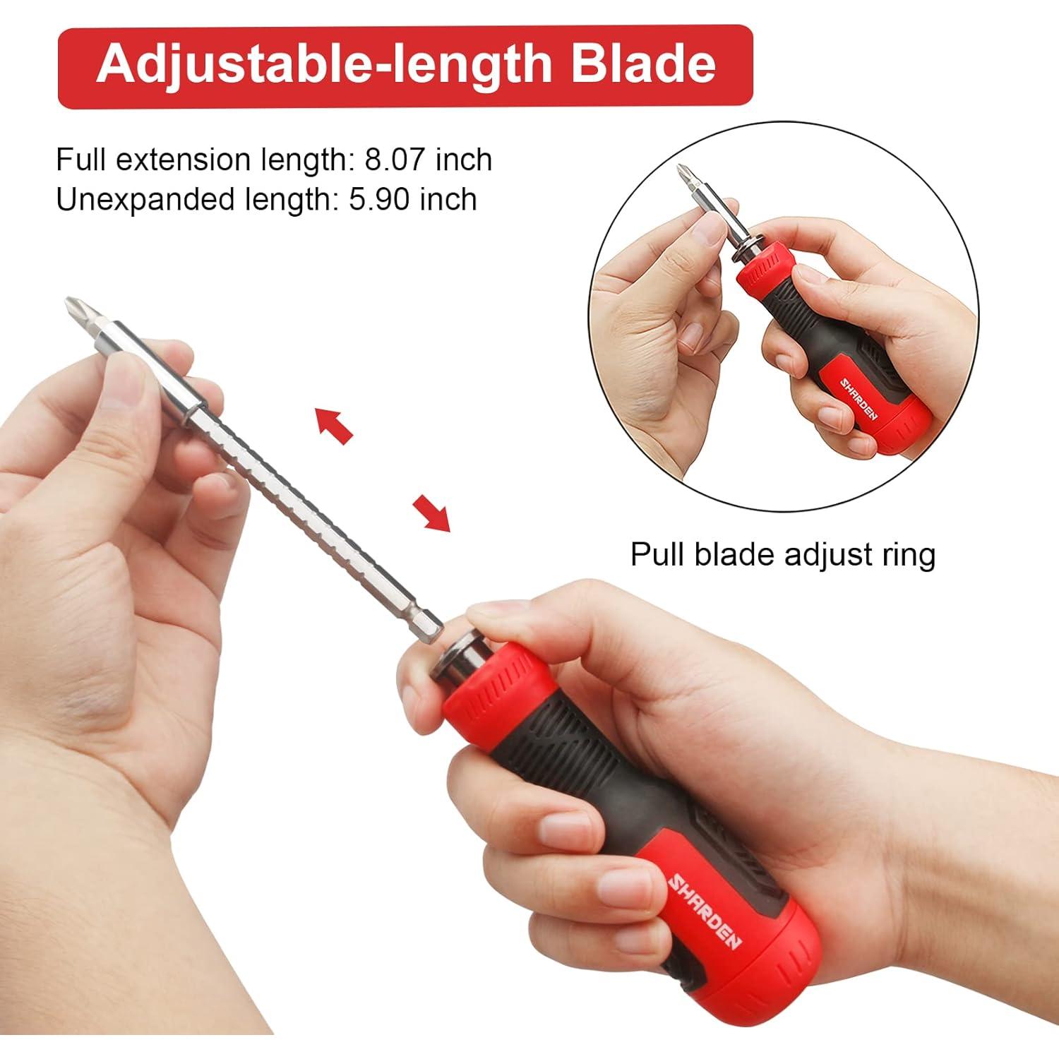 Destornillador Multi 13 en 1 SHARDEN Rojo Ajustable