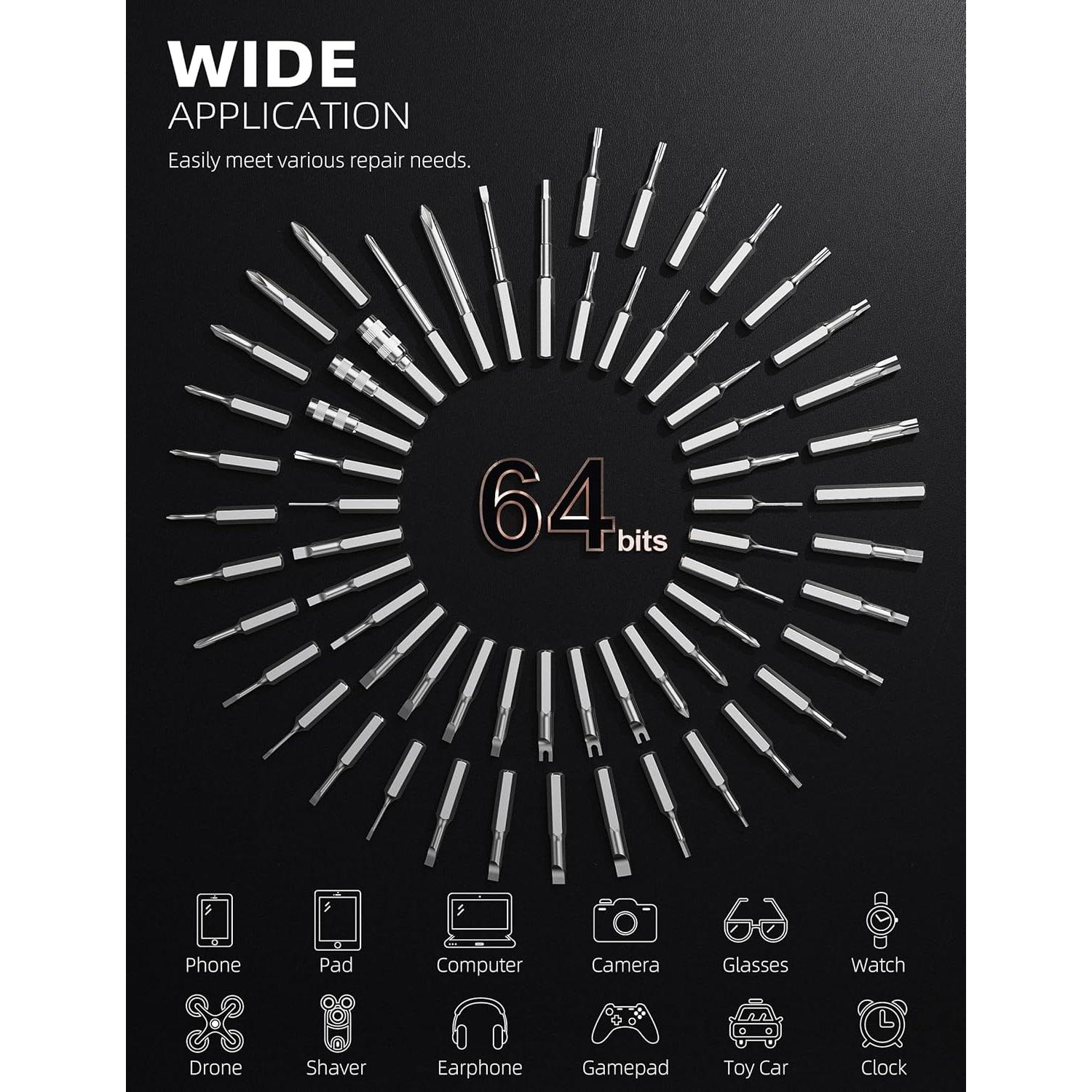 Destornillador Eléctrico IfU MR1 PLUS 90 en 1 con Luz LED