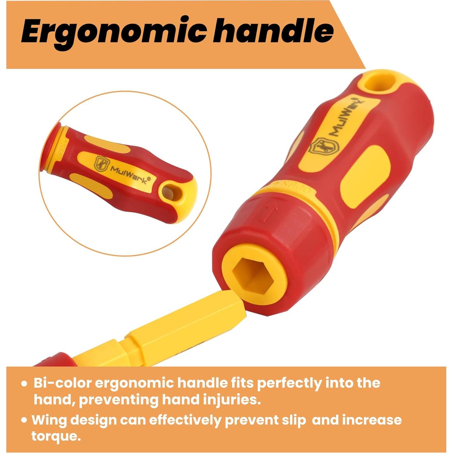 Juego de Destornilladores Aislados Mulwark 13 Piezas 1000V