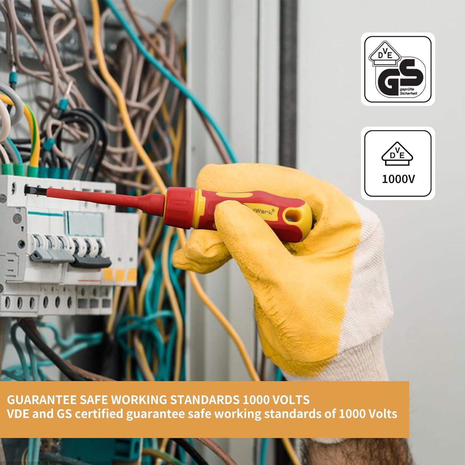 Juego de Destornilladores Aislados Mulwark 13 Piezas 1000V