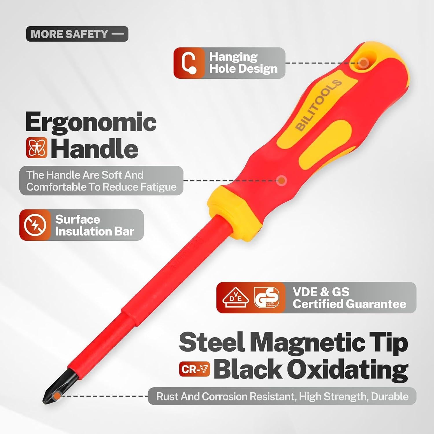 Juego de Destornilladores Aislados BILITOOLS VDE 1000V