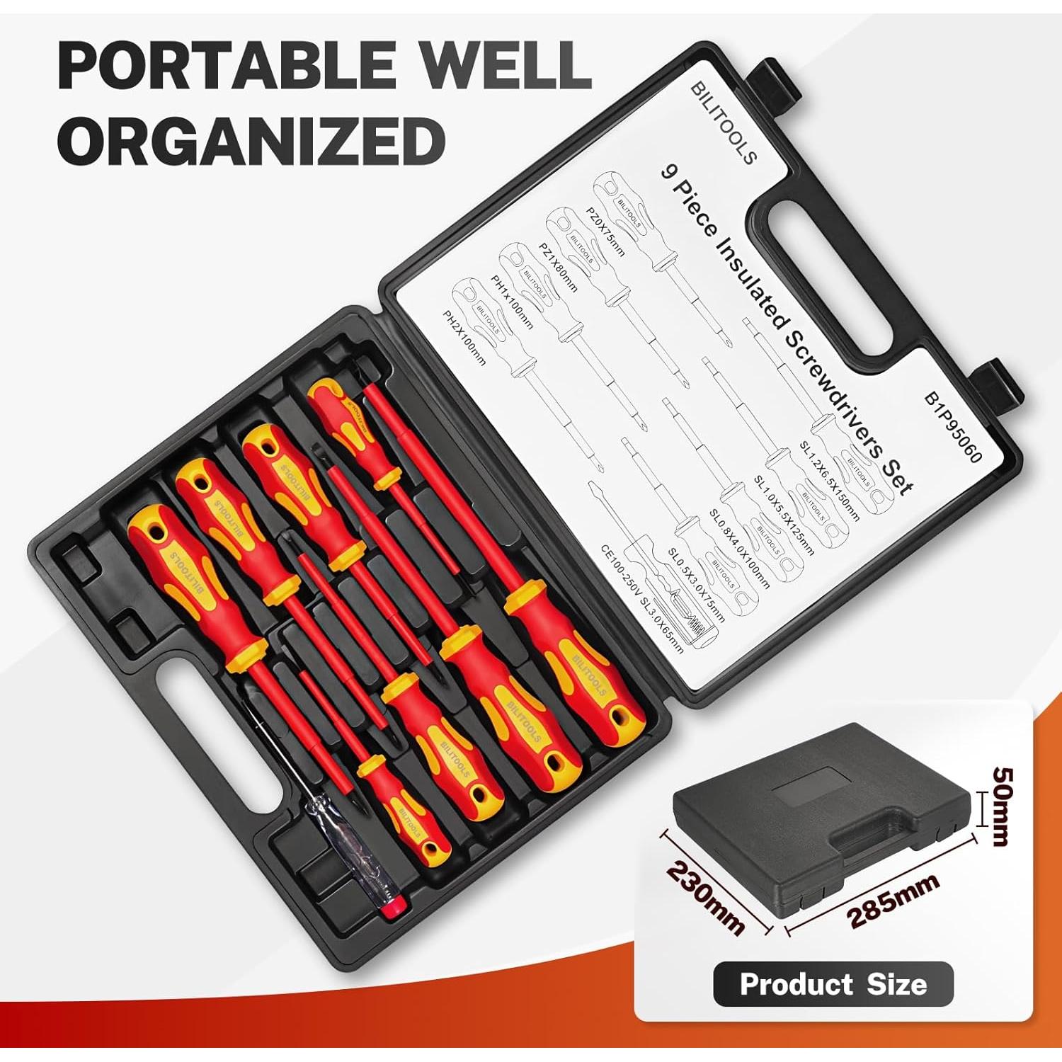 Juego de Destornilladores Aislados BILITOOLS VDE 1000V