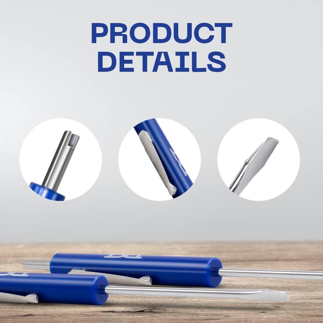 Paquete de 10 destornilladores Silginnes con herramienta Schrader