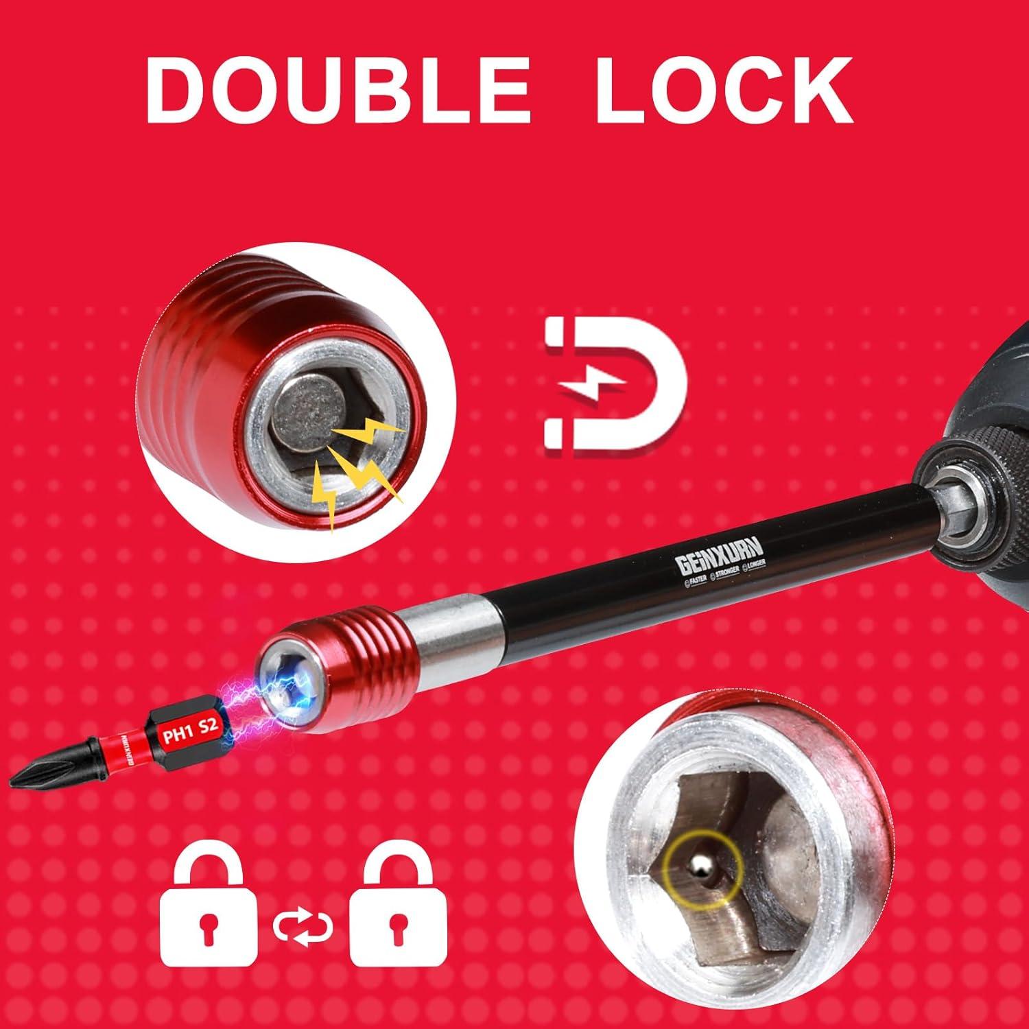 Soportes de Bits de Destornillador GEINXURN 3 Pcs 15 cm